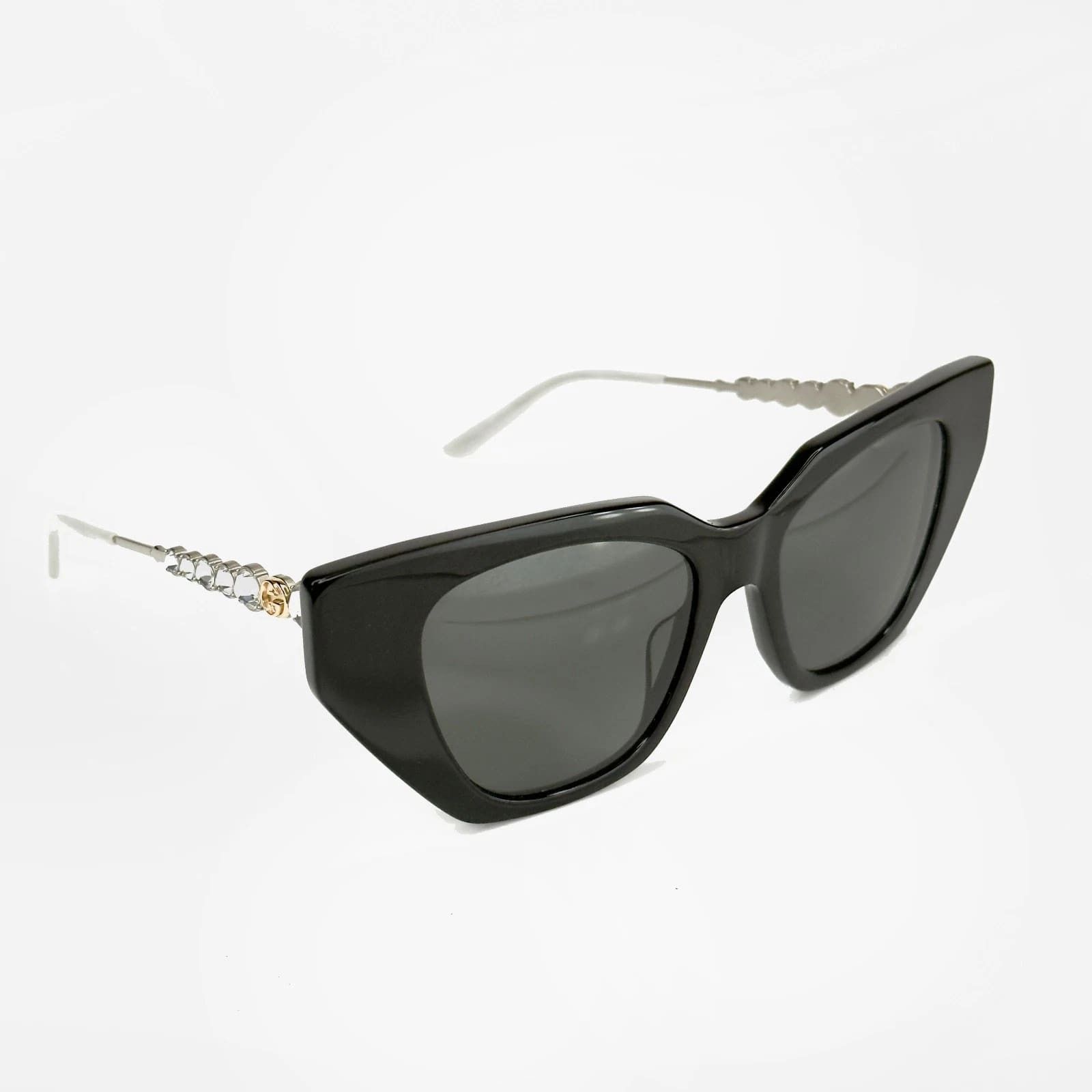 Gucci GUCCI GG0641S STAR 0641 Silver Black Stud Sunglasses 001 Size ONE SIZE - 5 Thumbnail