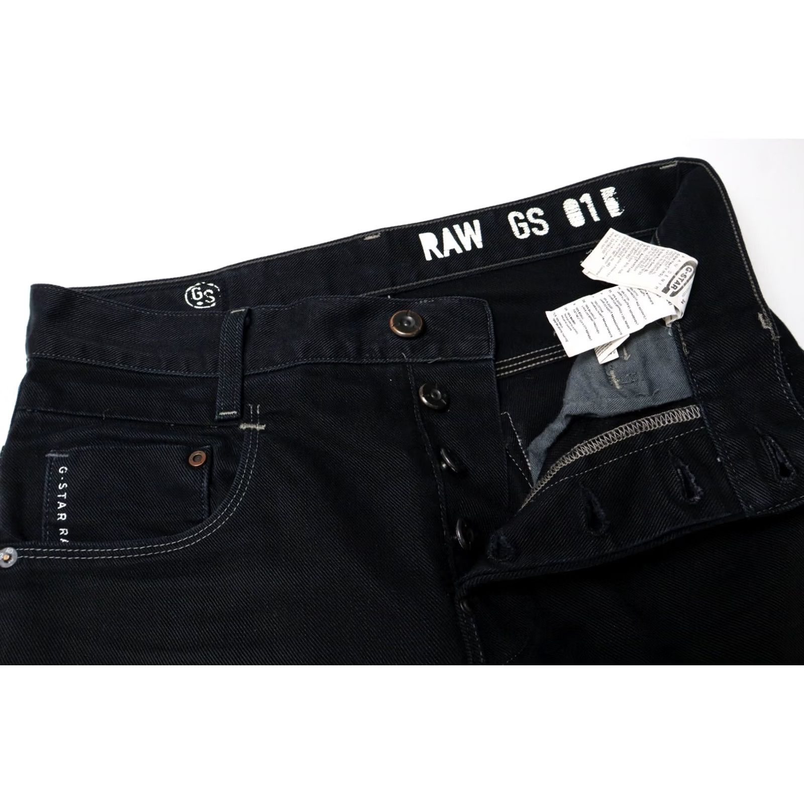 G-Star G-STAR New Radar Slim Jeans Men's Black Denim Button Fly Logo Pocket W30/L34 Size US 30 / EU 46 - 5 Thumbnail