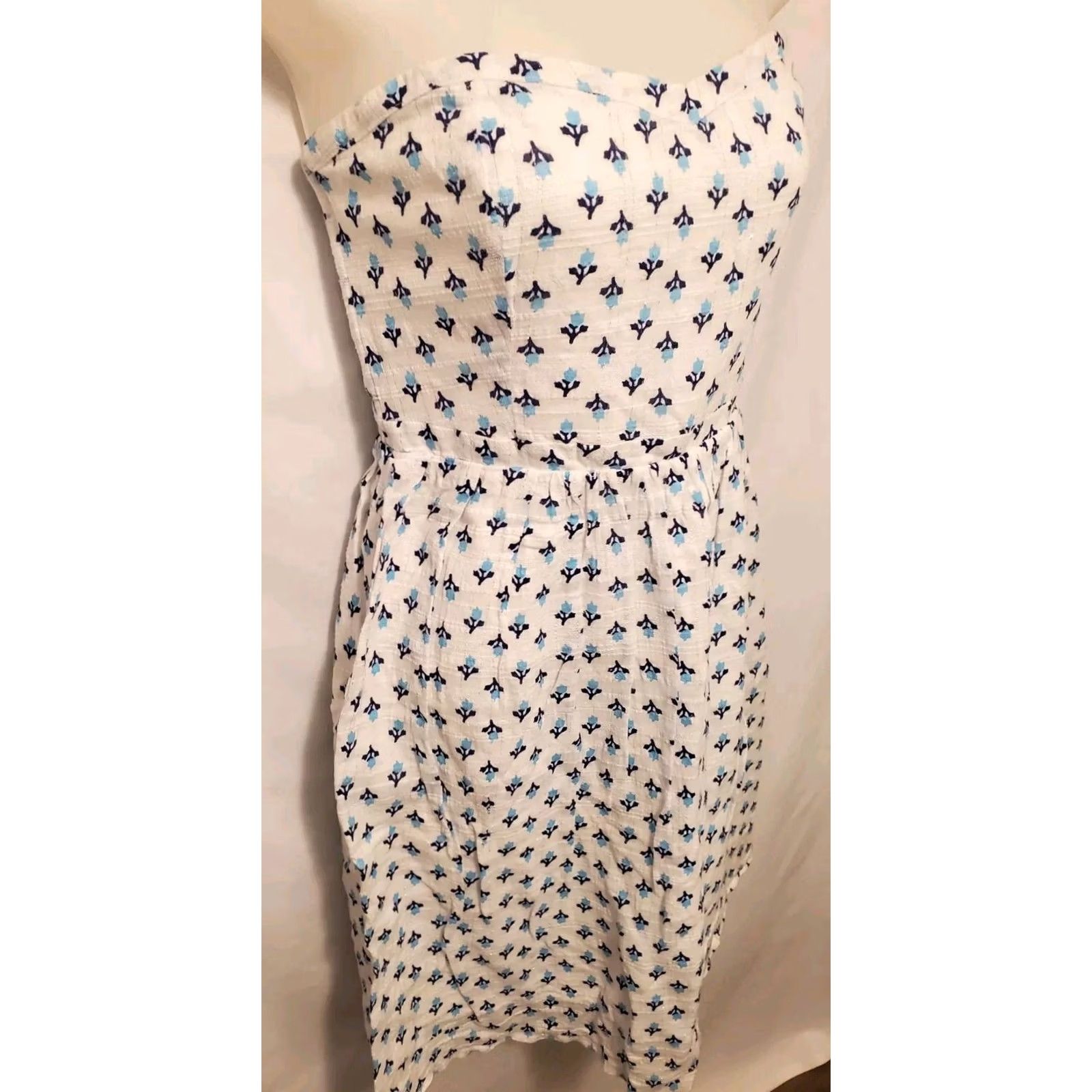 Old Navy Old Navy Womens Floral High Waist Gauze Tube Dress Side Zip Sz 8 Size M / US 6-8 / IT 42-44 - 3 Thumbnail