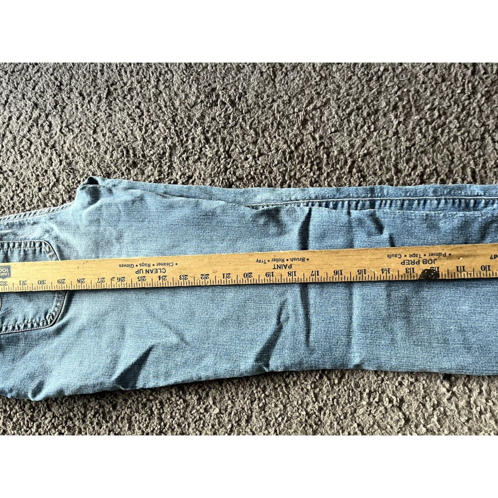 Vintage Chico's Women's Denim Jeans 0 Short Blue Slimming Mid Rise Straight 5 Pockets Cotton Blend Size 25" / US 0 / IT 36 - 6 Thumbnail