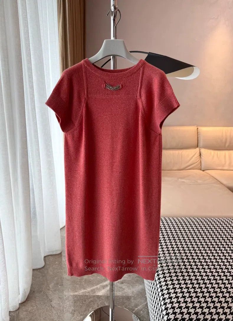 Hermes Hermes Chain Cashmere Knitted Dress Size XXS / US 00 / IT 34 - 1 Thumbnail