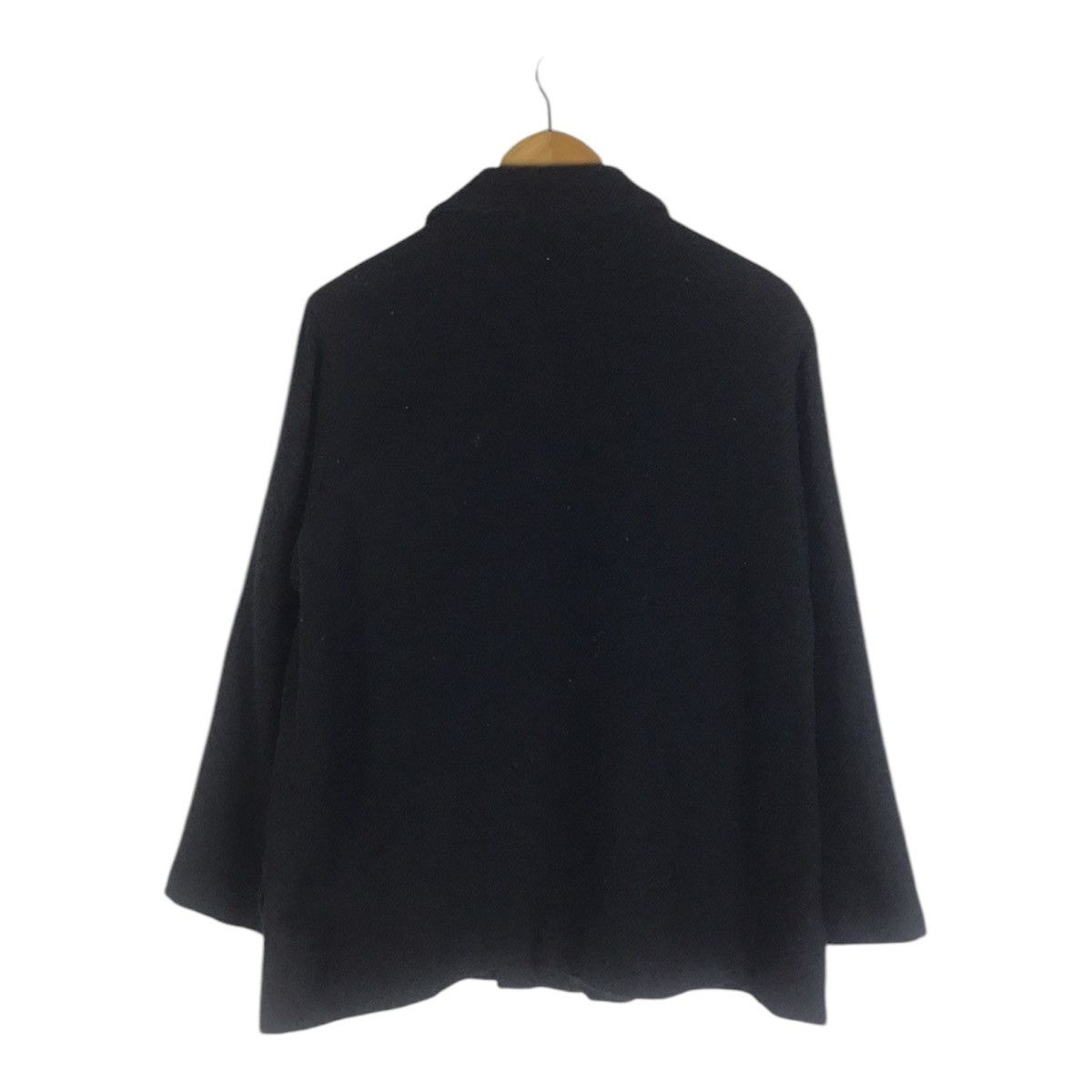 Yohji Yamamoto Yohji Yamamoto WORKSHOP Minimal Black Avant Garde Jacket Size US M / EU 48-50 / 2 - 2 Thumbnail