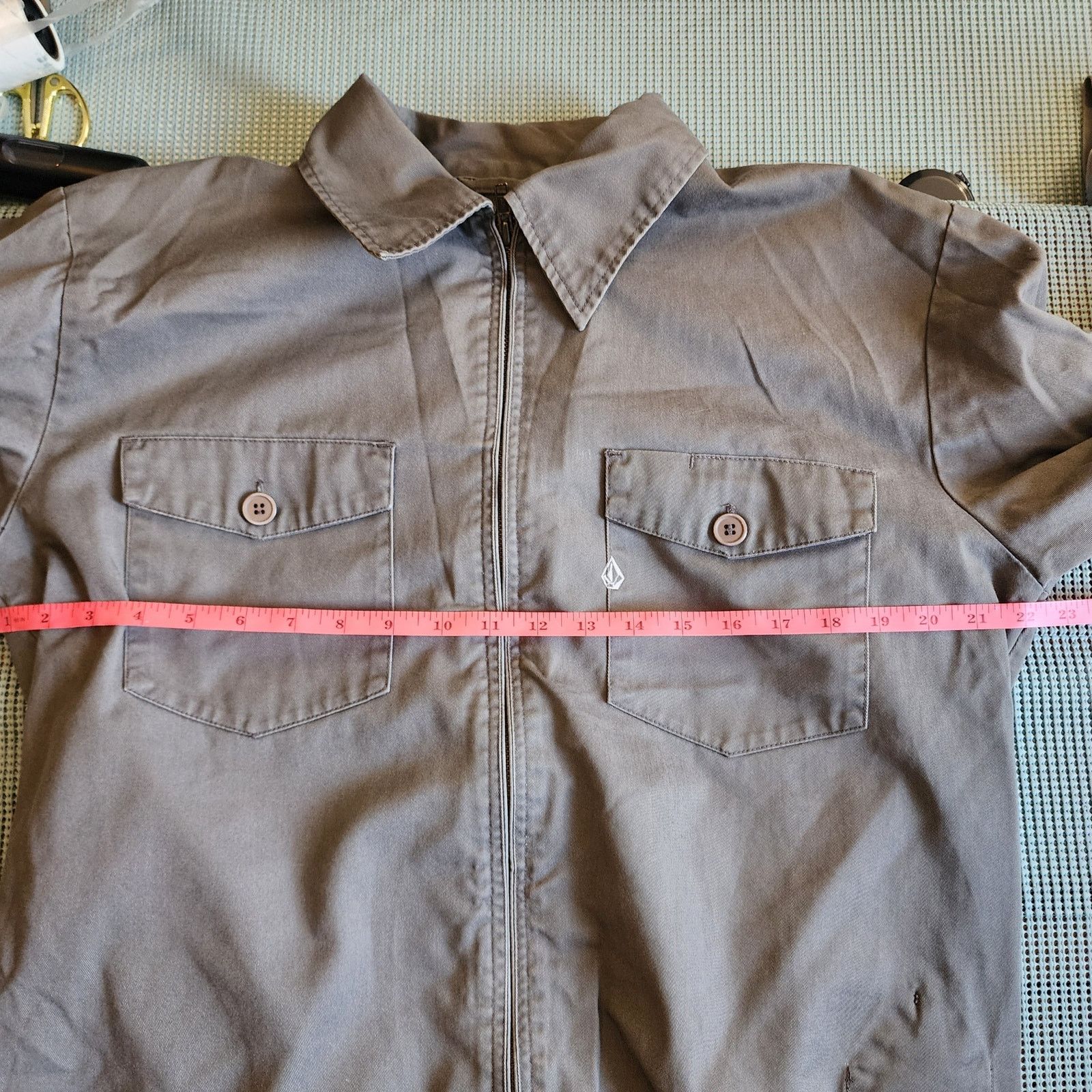 Volcom Volcom Gray Long Sleeve Button-Up Shirt Men's Medium Size US M / EU 48-50 / 2 - 6 Thumbnail