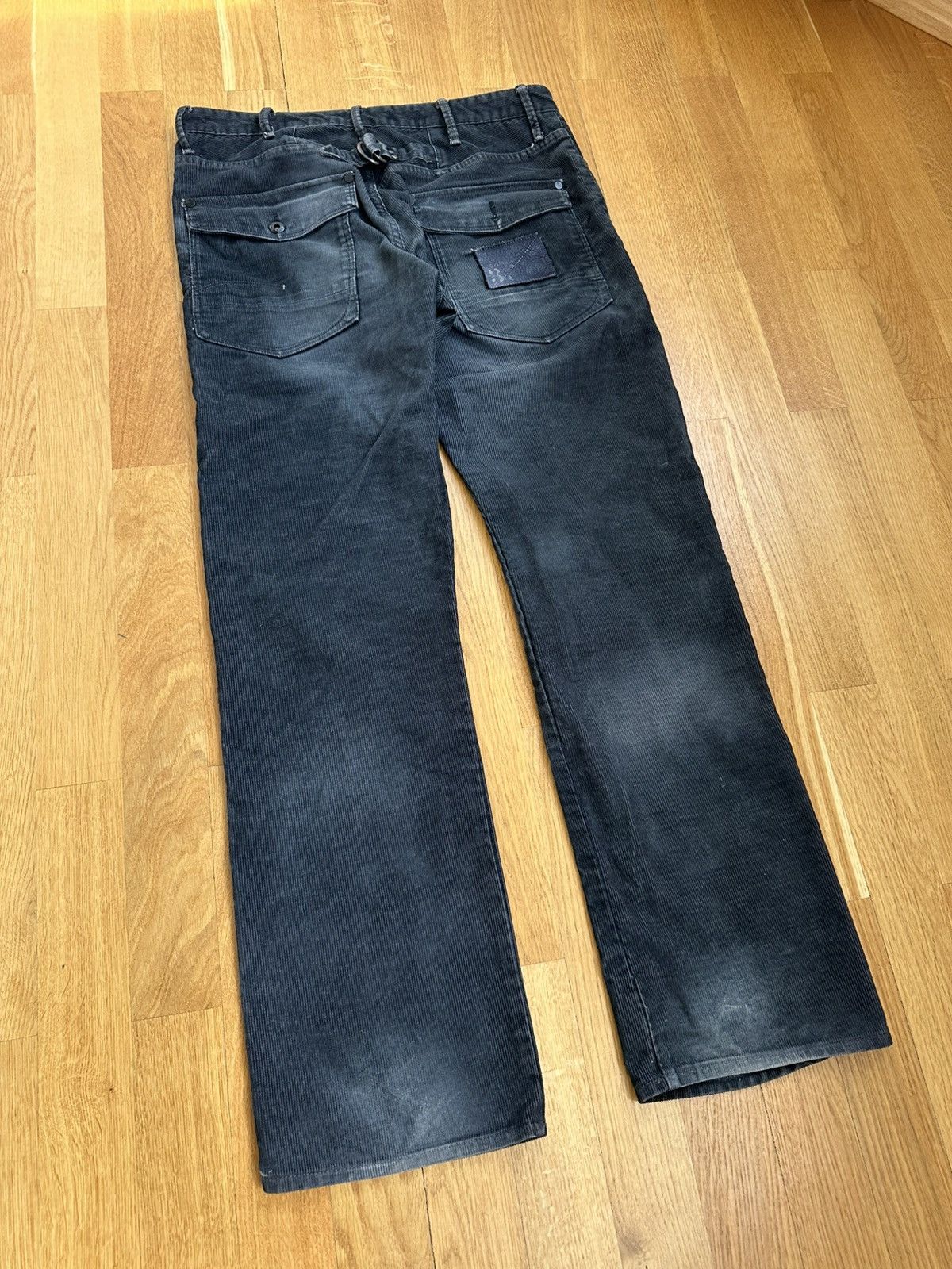 G-Star Vintage G-star Corduroy Pants Patch Logo Y2K Size US 33 - 3 Thumbnail