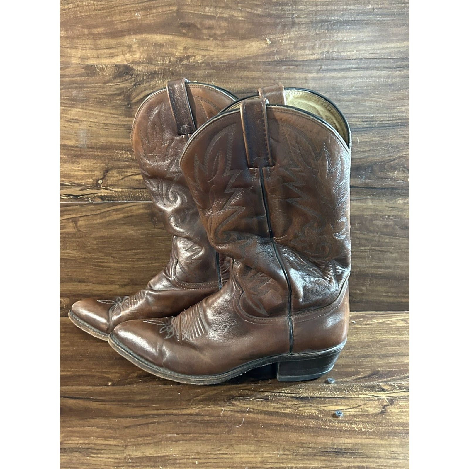 Dan Post Mens Dan Post Western Boots Brown Size 10.5 D Size US 11 / EU 44 - 2 Thumbnail
