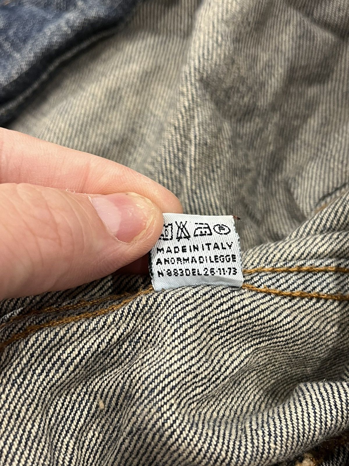 Energie Vintage 90s Energie Coogi Style Denim Jacket Made In Italy Size US XL / EU 56 / 4 - 13 Thumbnail