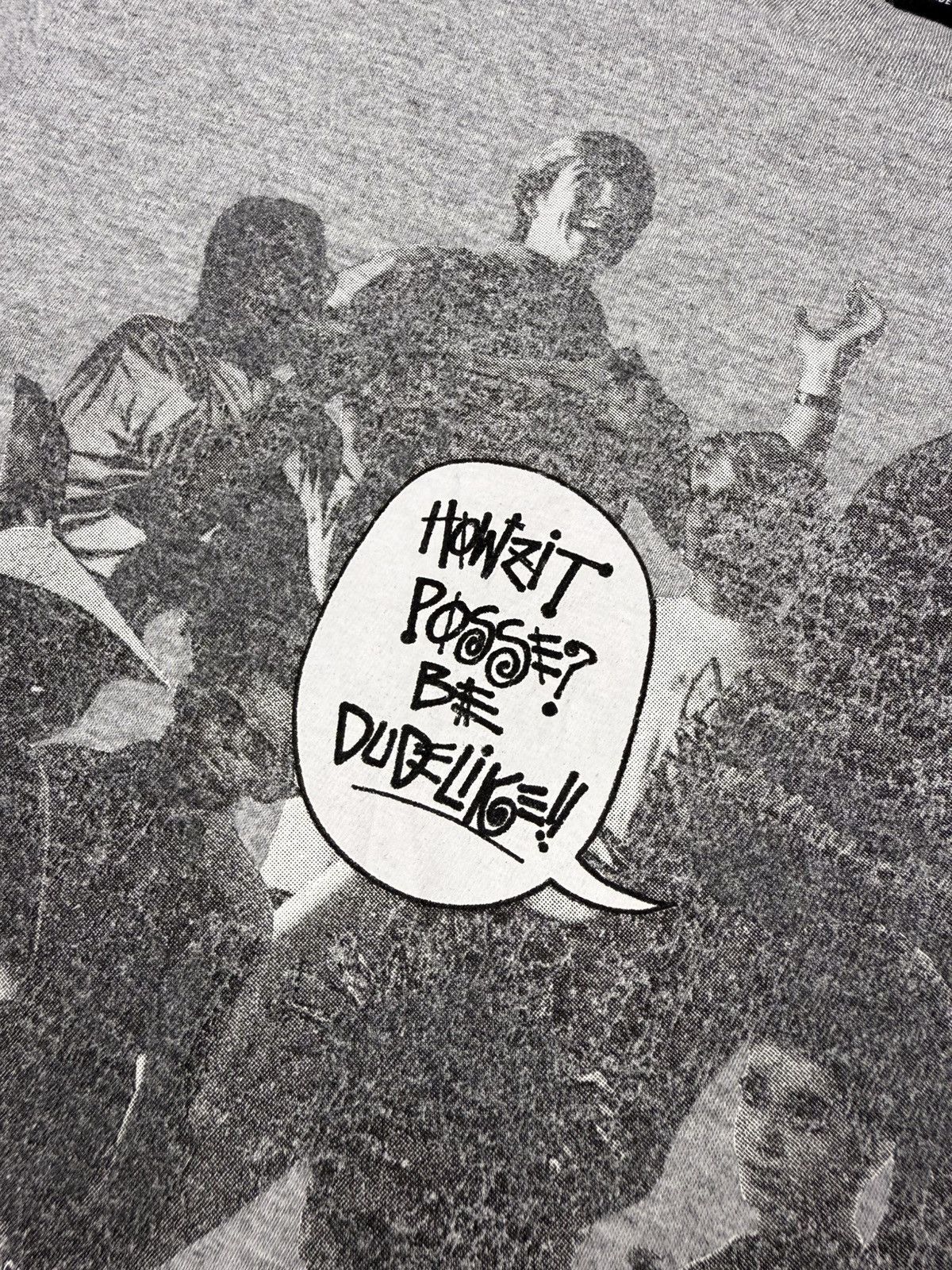 Stussy Vintage Y2K Stüssy Multiprint Rap Tee Heather Grey Tshirt Size US S / EU 44-46 / 1 - 6 Thumbnail