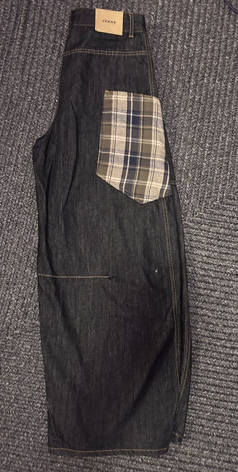 Other Dark Blue Denim with Plaid Pocket Size US 34 / EU 50 - 5 Thumbnail