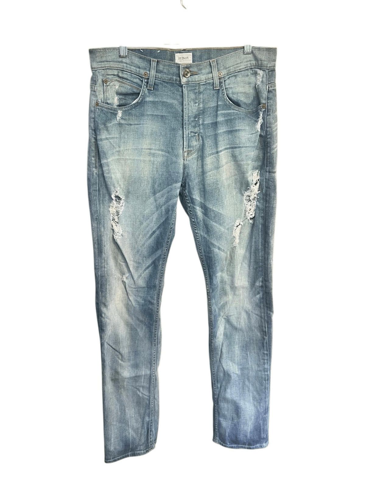 Hudson Hudson Men’s Button Fly Dandy Slouchy Straight jeans 31/33 Size US 31 - 1 Thumbnail