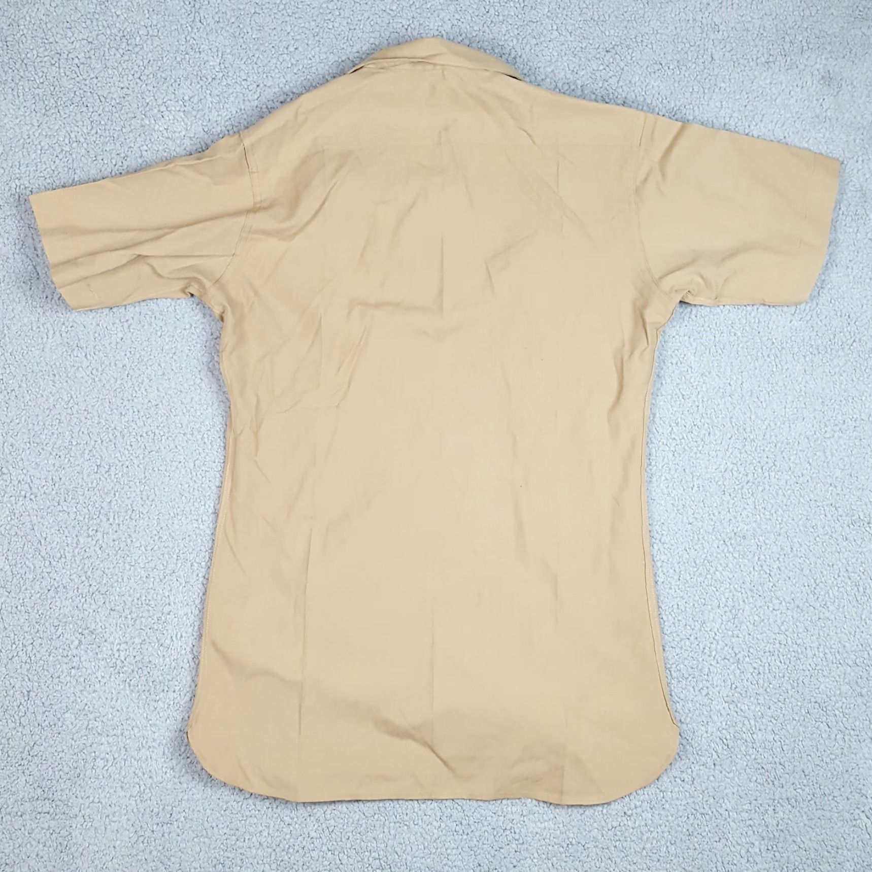 Vintage VINTAGE US Marine Corps Shirt Military Button Up Men Small Beige 60s 70s Workwear Size US S / EU 44-46 / 1 - 7 Thumbnail