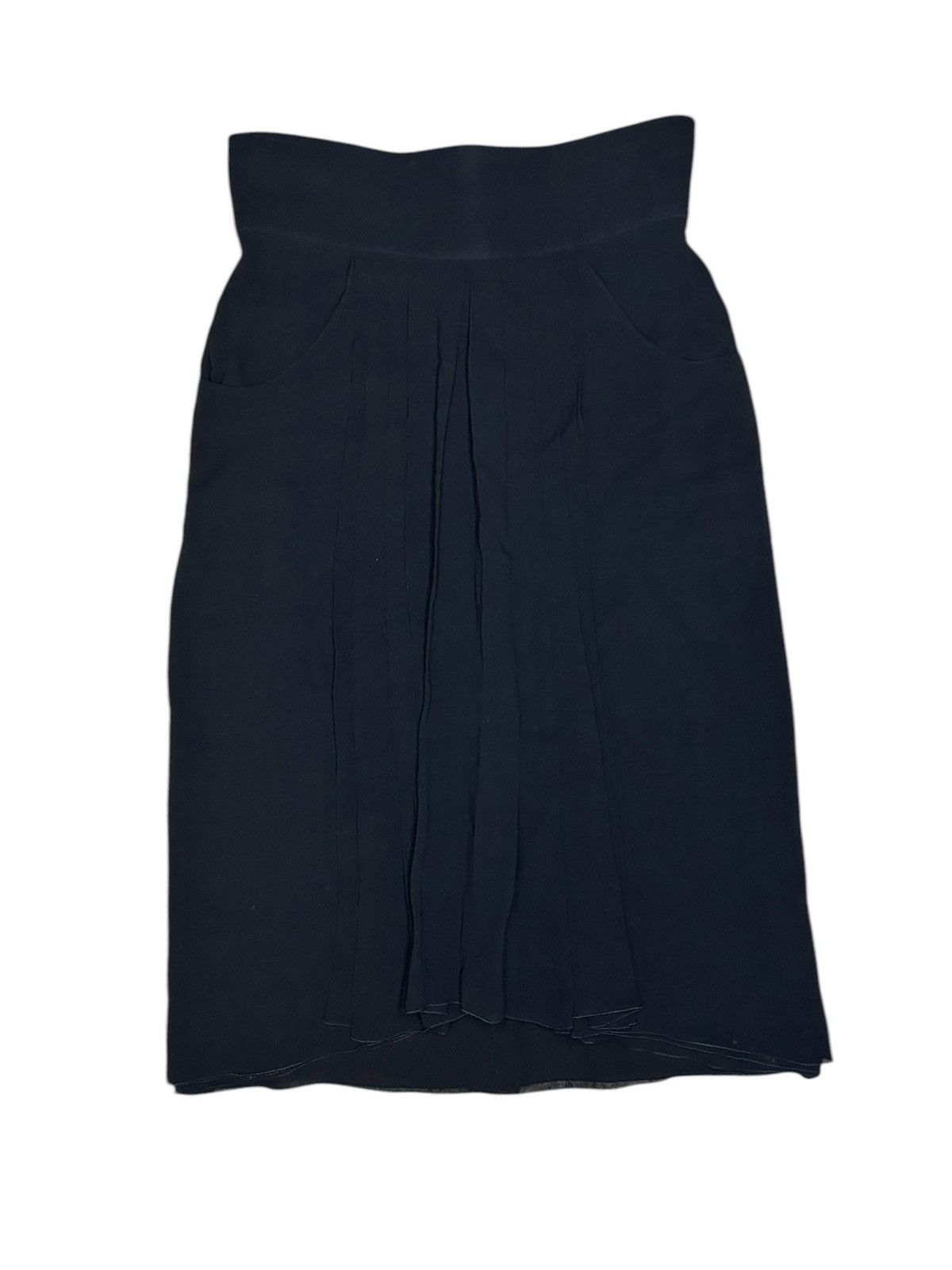 Chanel 90s Pleated Silk Skirt Size 27" / US 4 / IT 40 - 1 Thumbnail