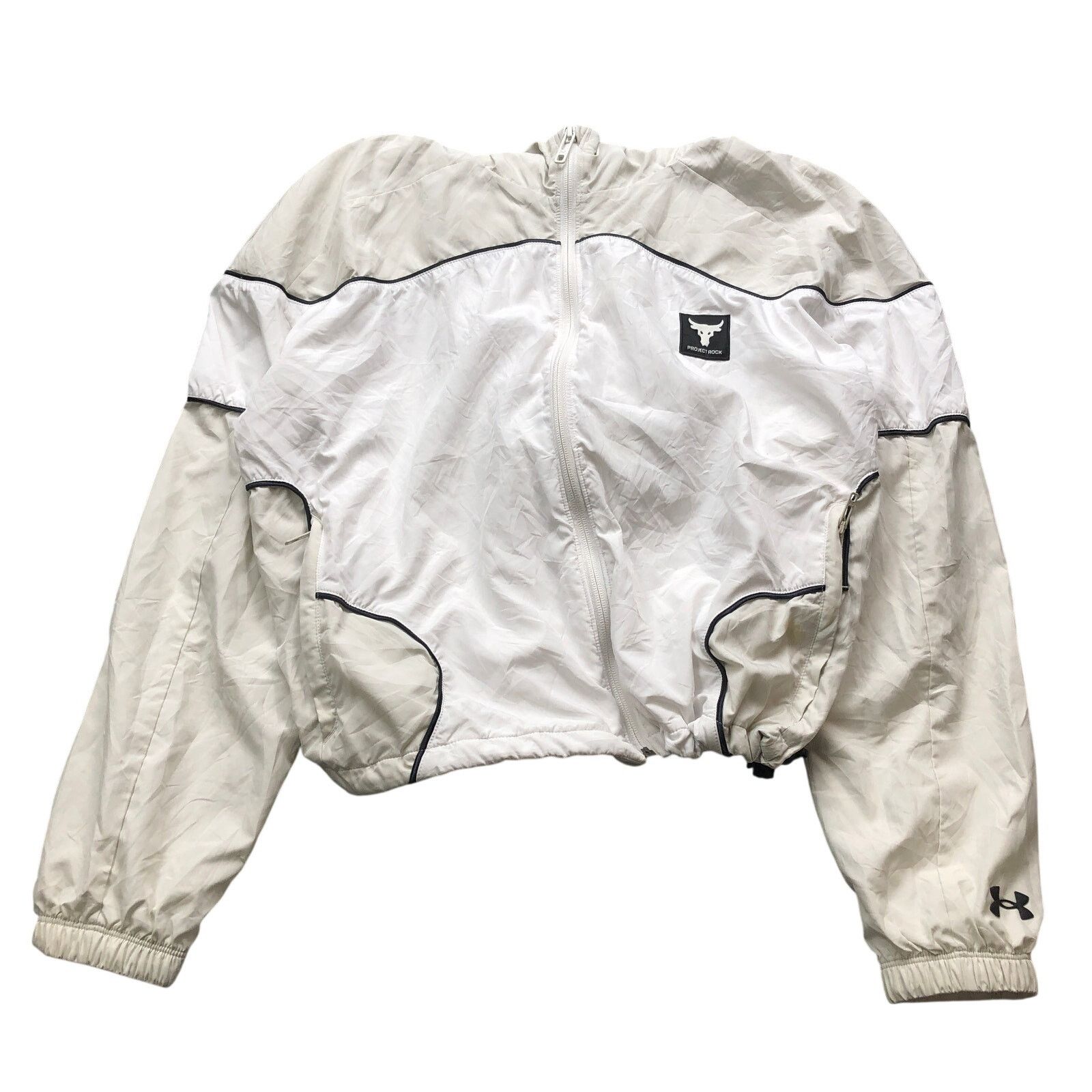 Under Armour Under Armour x Project Rock Brahma Hoodie Jacket Women S Tan Size S / US 4 / IT 40 - 1 Thumbnail