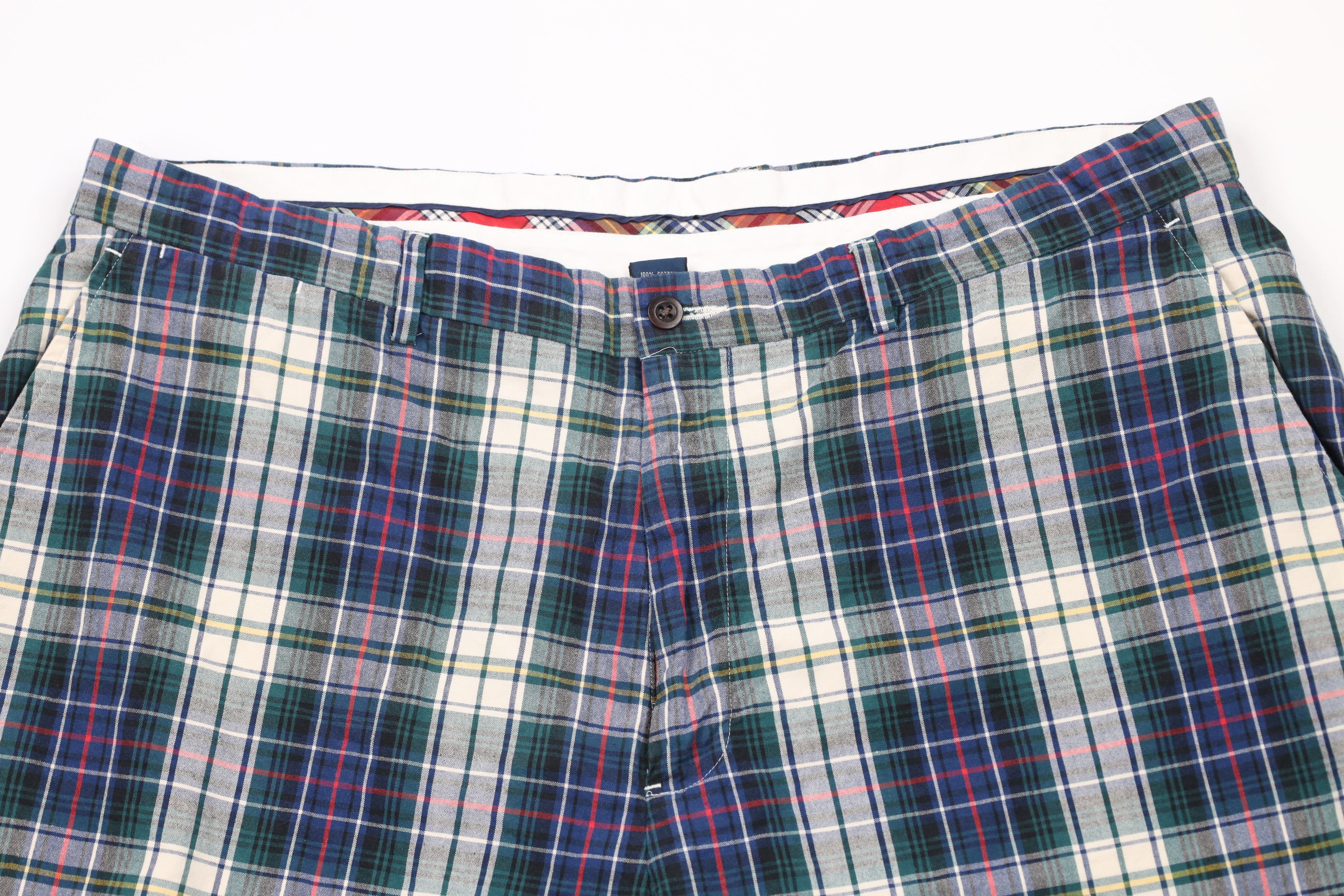 Ralph Lauren × Vintage Vintage 90s Ralph Lauren Golf Chino Shorts Plaid Cotton Size US 40 / EU 56 - 2 Thumbnail