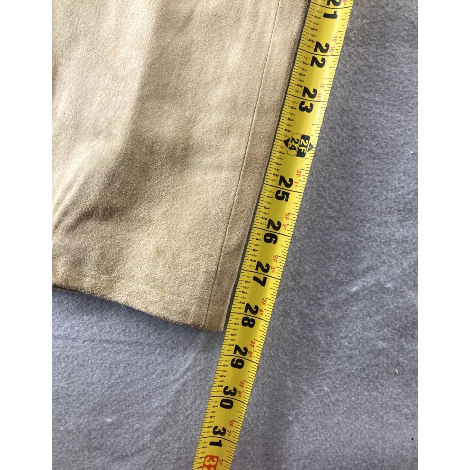 Vintage B&J Women's Suede Pants 6 Straight Fit Brown 2000s Y2K Vintage-inspired Casual Dress Size 28" / US 6 / IT 42 - 6 Thumbnail
