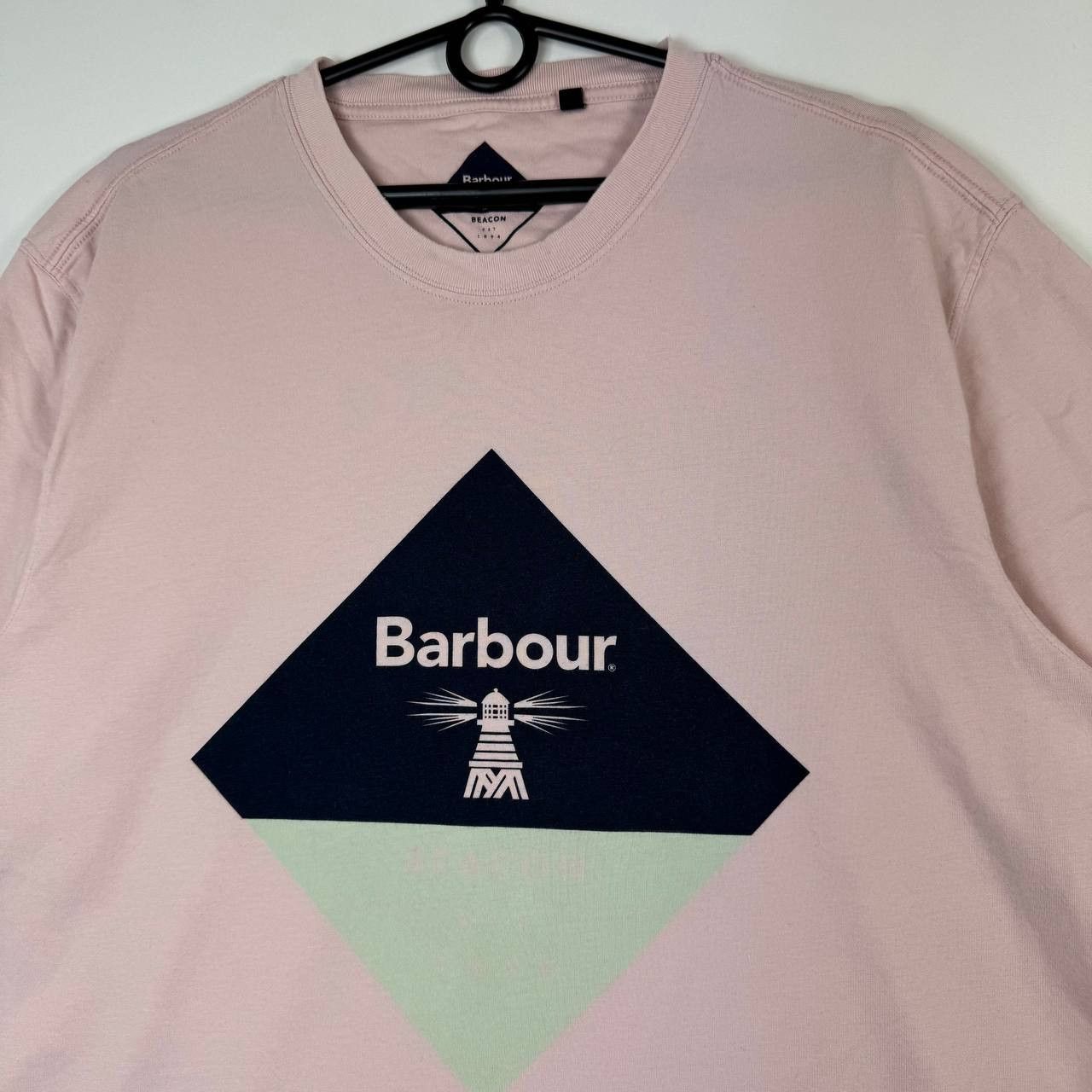 Barbour Barbour Beacon T-Shirt Pink Slim Fit Logo Graphic Casual XL Size US XL / EU 56 / 4 - 2 Thumbnail