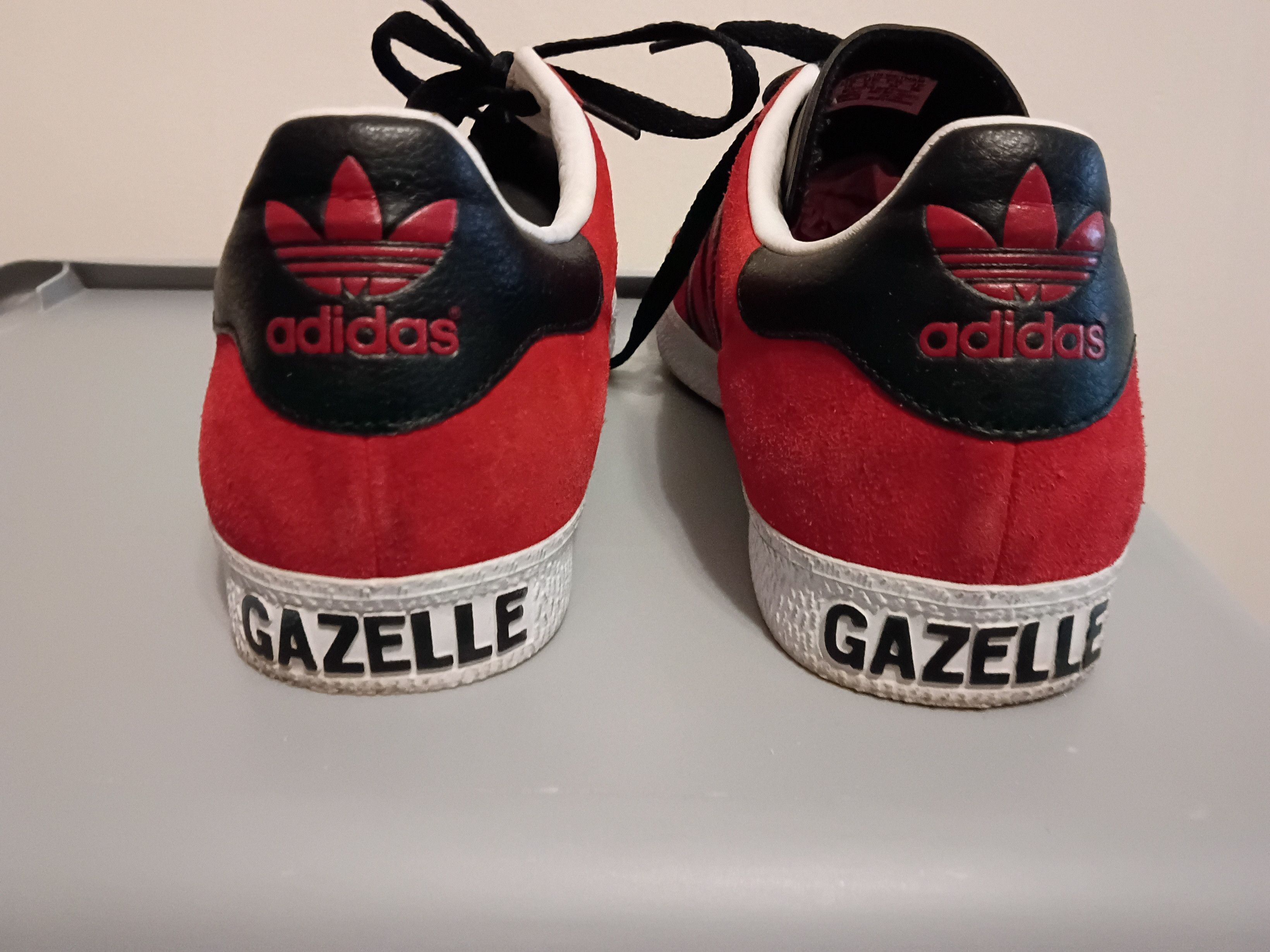 Adidas Vintage Red and black Adidas Gazelles Size US 10 / EU 43 - 6 Thumbnail