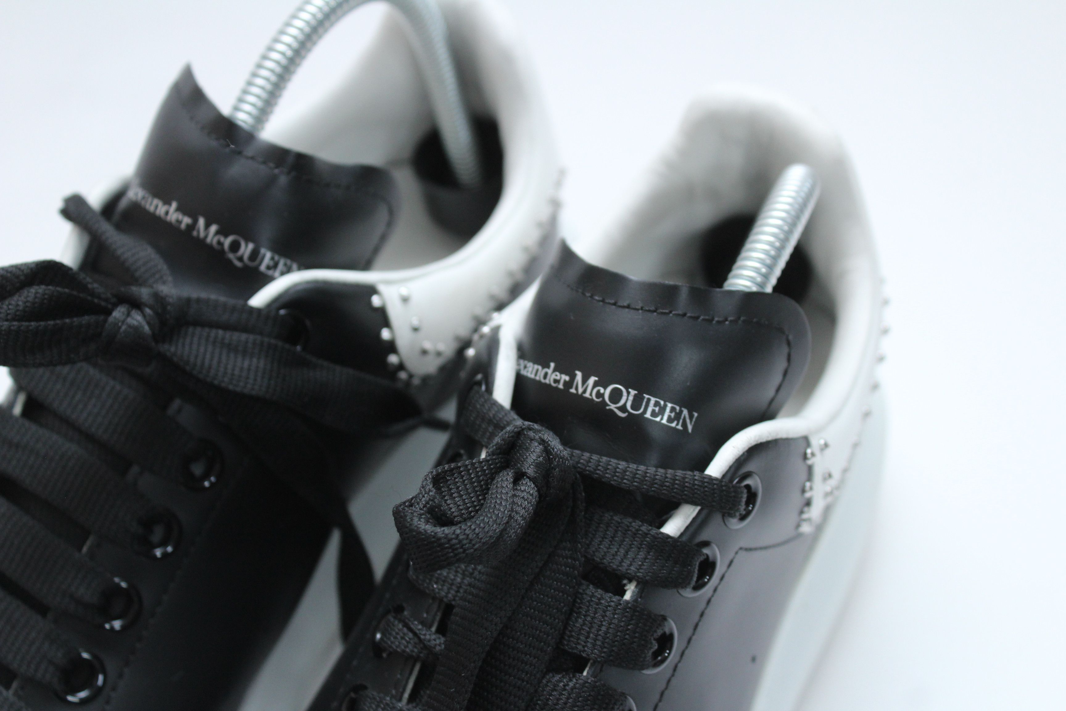 Alexander McQueen Alexander McQueen Oversized Studded Sneakers Black Leather Size US 8 / EU 41 - 8 Thumbnail