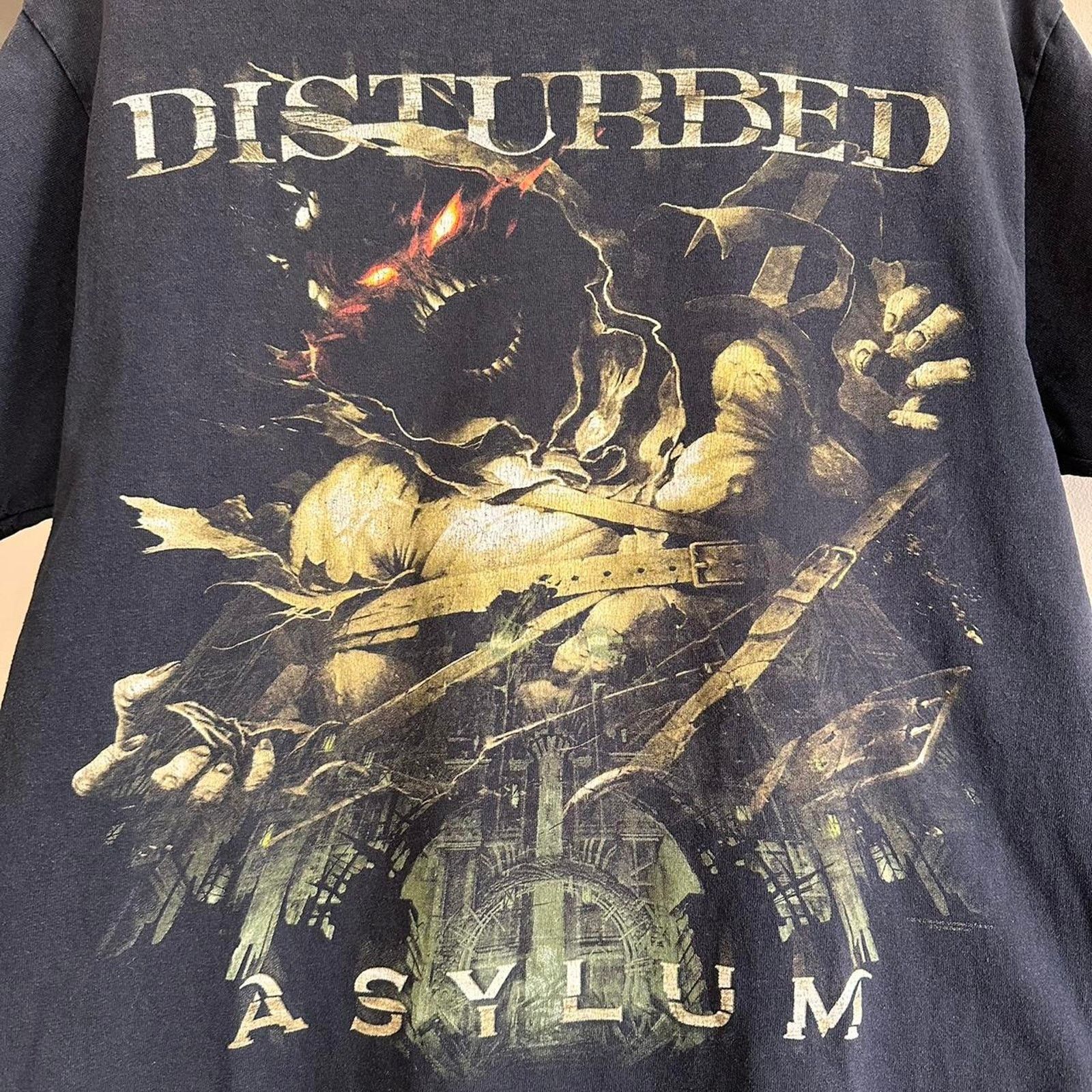 Band Tees × Rap Tees × Vintage Vintage Disturbed Asylum Tour 2002 Shirt Size US M / EU 48-50 / 2 - 3 Thumbnail