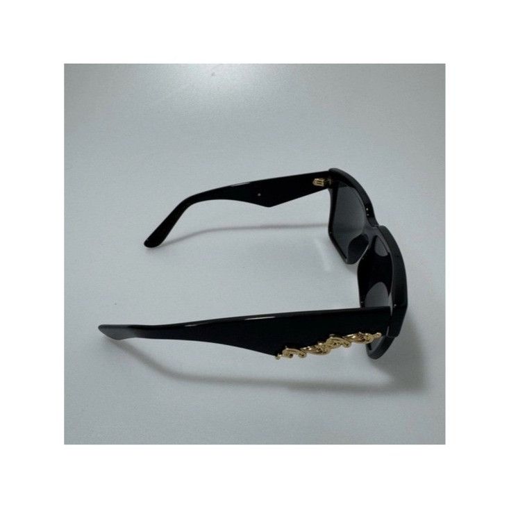Dolce & Gabbana Dolce & Gabbana Rectangular Frame TintedSunglasses Black Gol Size ONE SIZE - 5 Thumbnail