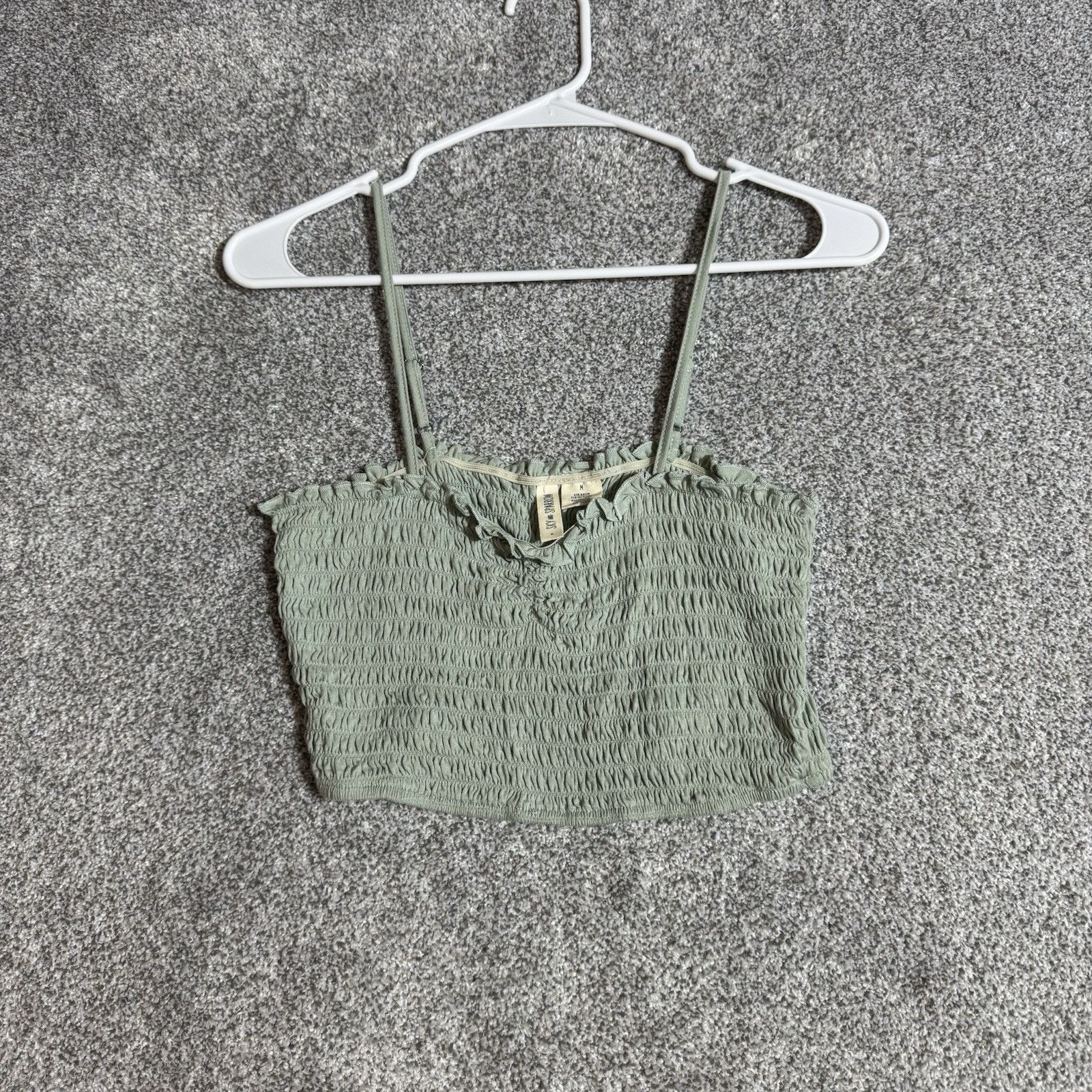 Other Smocked Cropped Top Women M Fairycore Coquette Y2K Inspired Size M / US 6-8 / IT 42-44 - 1 Thumbnail
