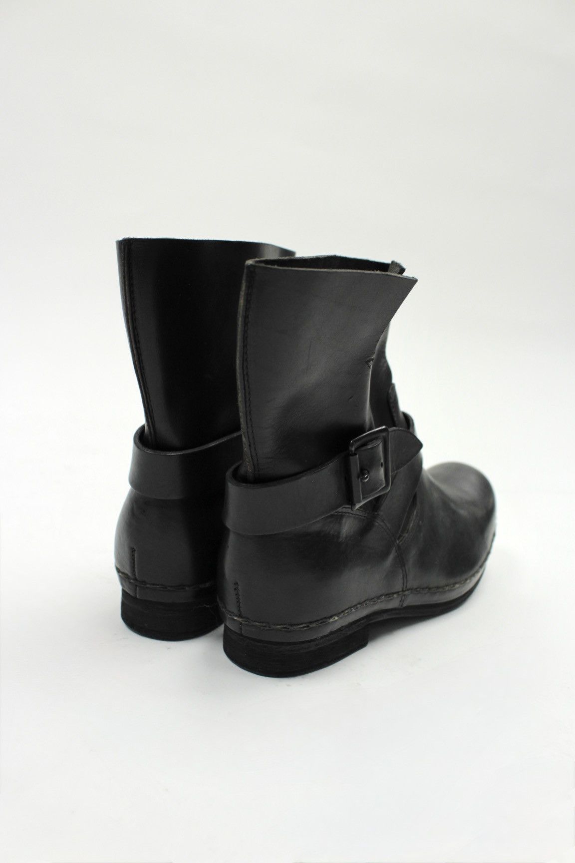 Isamu Katayama Backlash Ballet Isamu Katayama Backlash Black Leather Ankle Boots Size US 8 / IT 38 - 3 Thumbnail