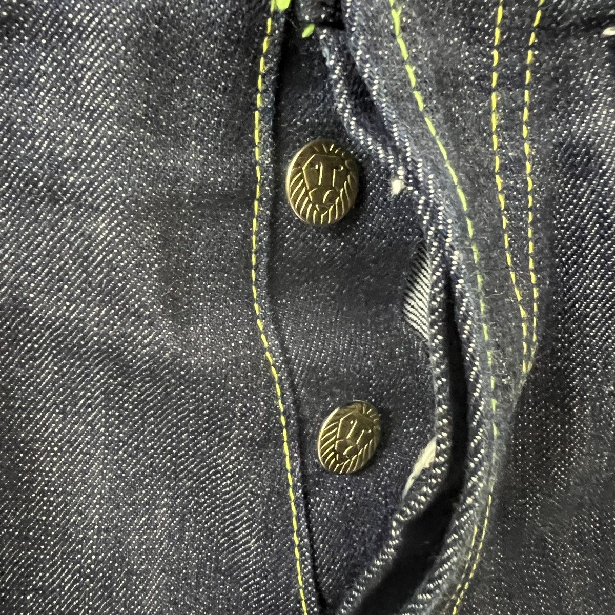 Japanese Brand VTG RASTAFARI ROCK STA JAMAICA FLAG JEAN Size US 31 - 5 Thumbnail