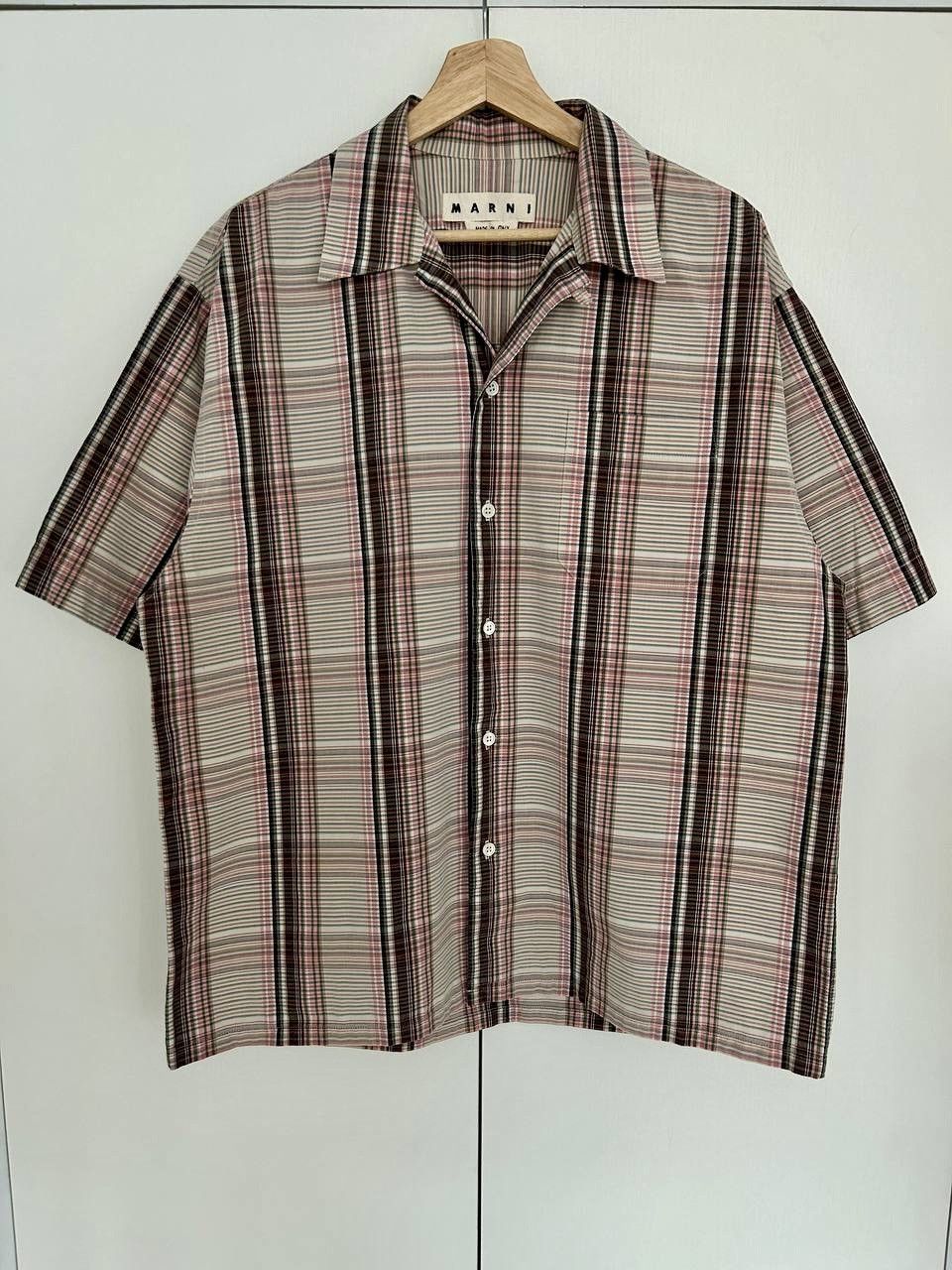 Marni Marni Multi Striped Bowling Camp Collar Oversize Shirt 48IT Size US M / EU 48-50 / 2 - 1 Thumbnail