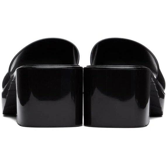 Gucci o1s1wg110225 Slide Heeled Sandals in Black Size US 8 / IT 38 - 4 Thumbnail