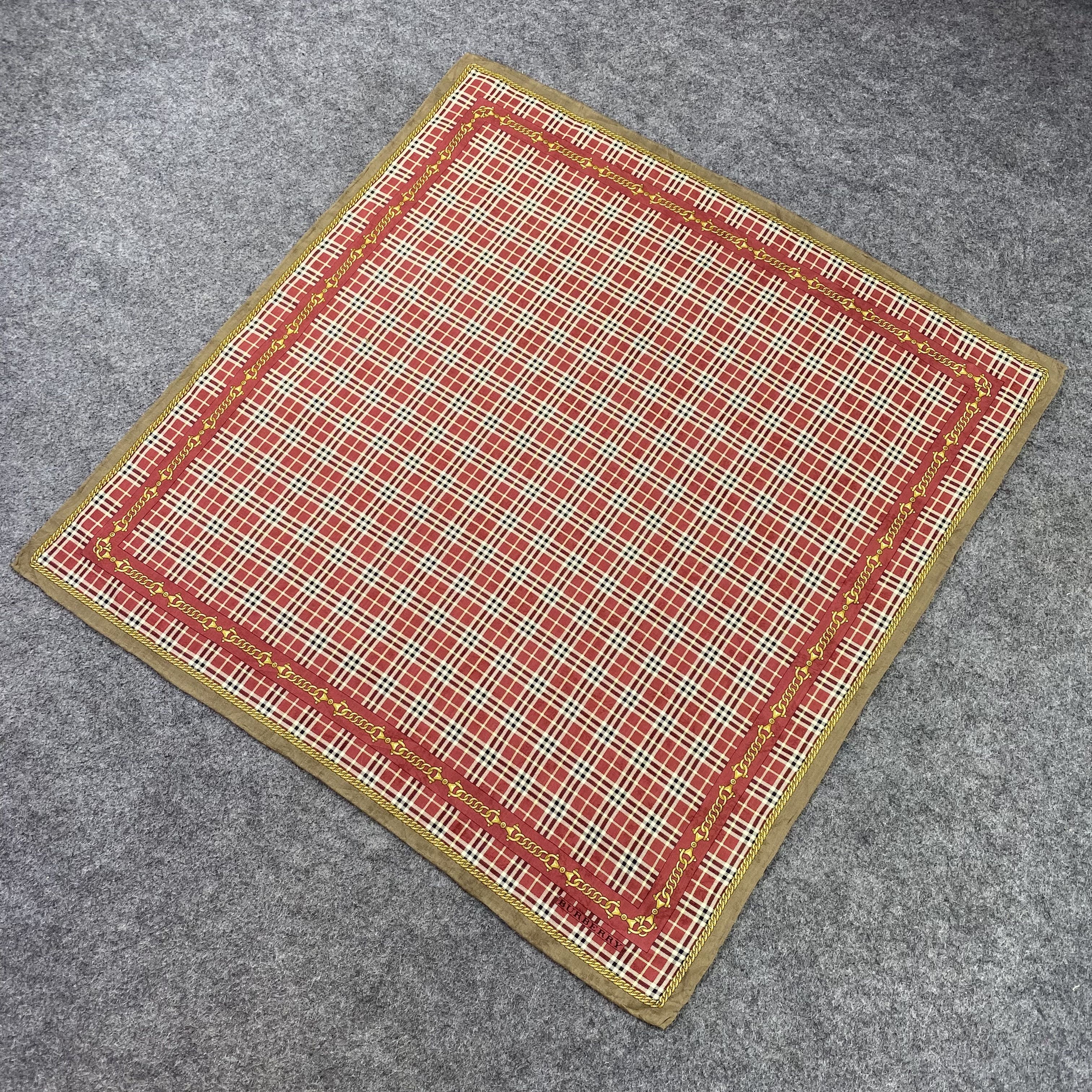 Burberry × Vintage Burberry Handkerchief / Bandana / Neckerchief-B995 Size ONE SIZE - 4 Thumbnail