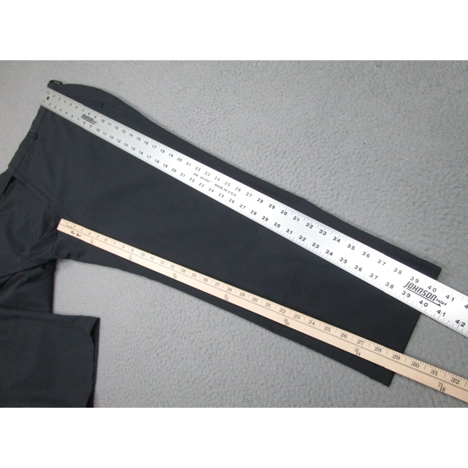 Vintage Sene Pants Mens 42x30 Gray Soho Flex Tech Stretch Performance Dress Slacks Size US 42 / EU 58 - 2 Thumbnail