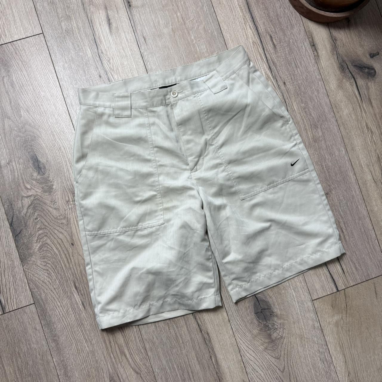 Nike Nike Vintage 90s Chino Golf Shorts White Mini Swoosh Size US 34 / EU 50 - 2 Thumbnail