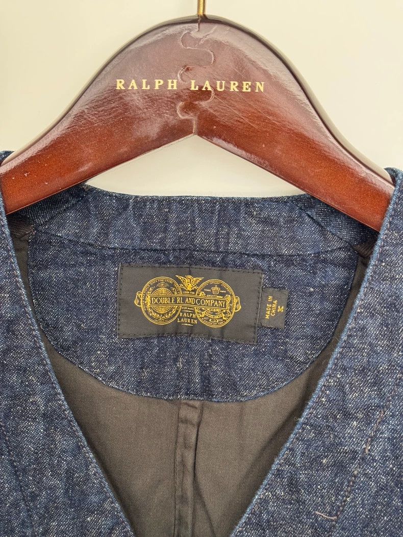 RRL Ralph Lauren RRL Ralph Lauren Indigo workwear vest Size 50R - 3 Thumbnail
