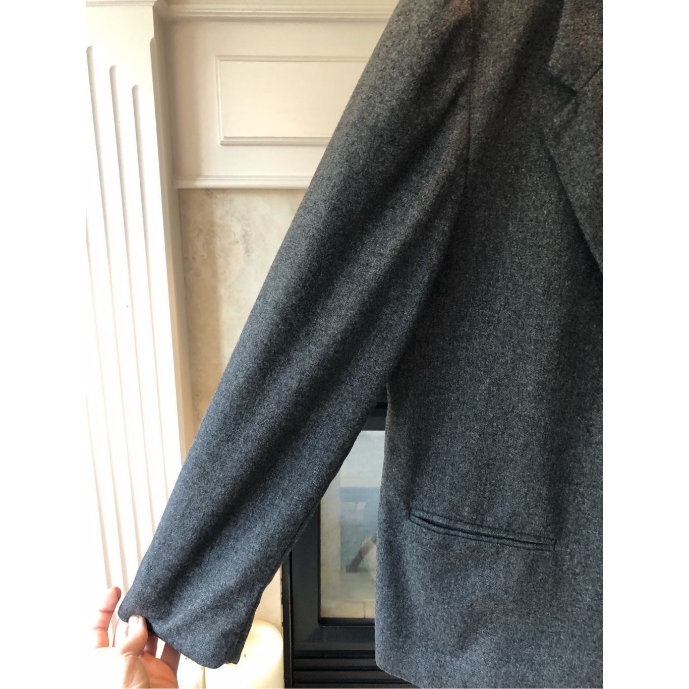 Other Sag Harbor Women’s Gray Wool Elegant One Button Up Blazer Size Petite 12 Size XL / US 12-14 / IT 48-50 - 3 Thumbnail