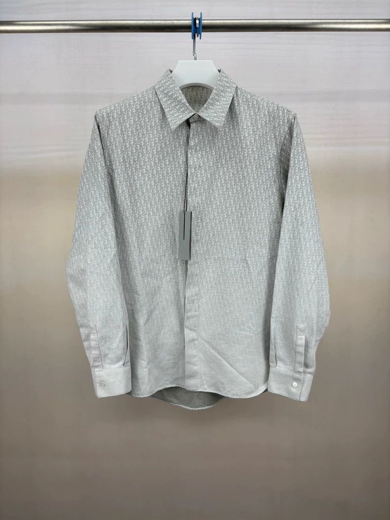 Dior Dior Gray White Gradient Print Shirt-yf Size US XXL / EU 58 / 5 - 1 Thumbnail