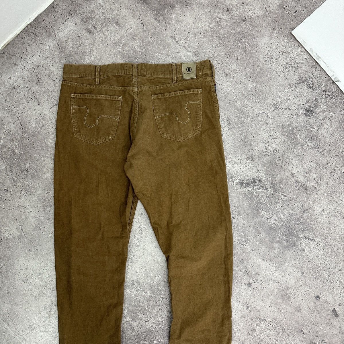 Vintage Vintage 00s Bogner Big Boy Corduroy Jeans straight 40x34 y2k Size US 40 / EU 56 - 4 Thumbnail