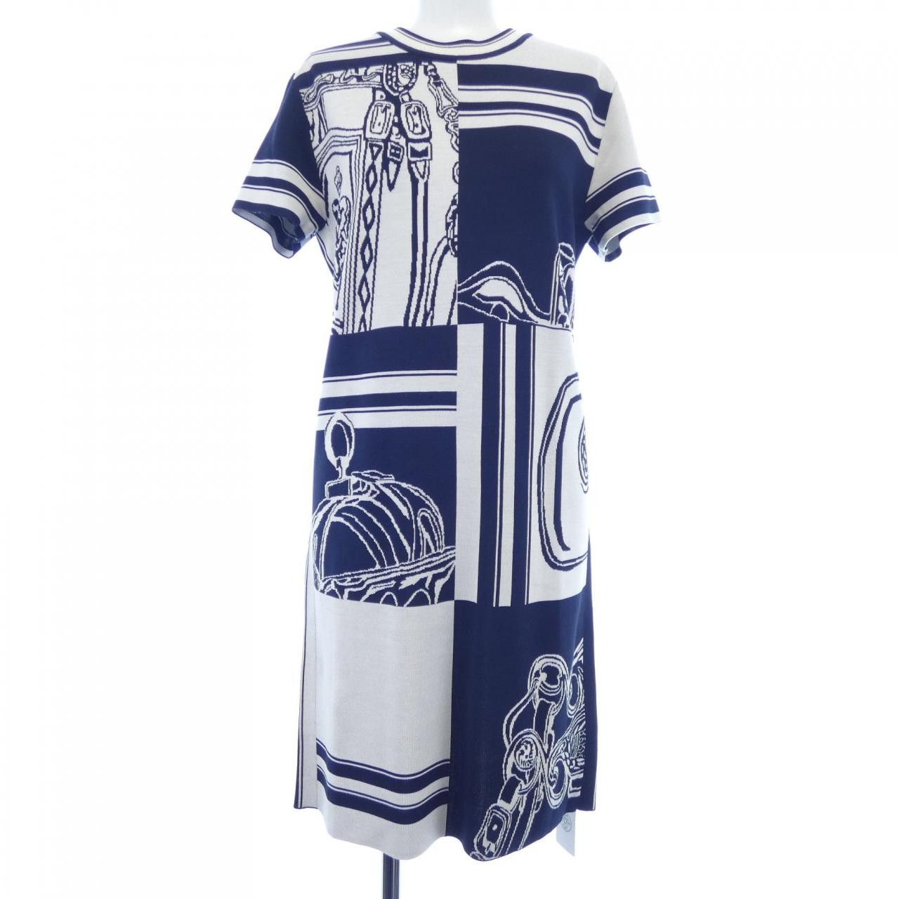 Hermes Hermes Hermes Silk Blend Dress34 Others Dresses DUTY FREE for USA Size ONE SIZE - 1 Thumbnail