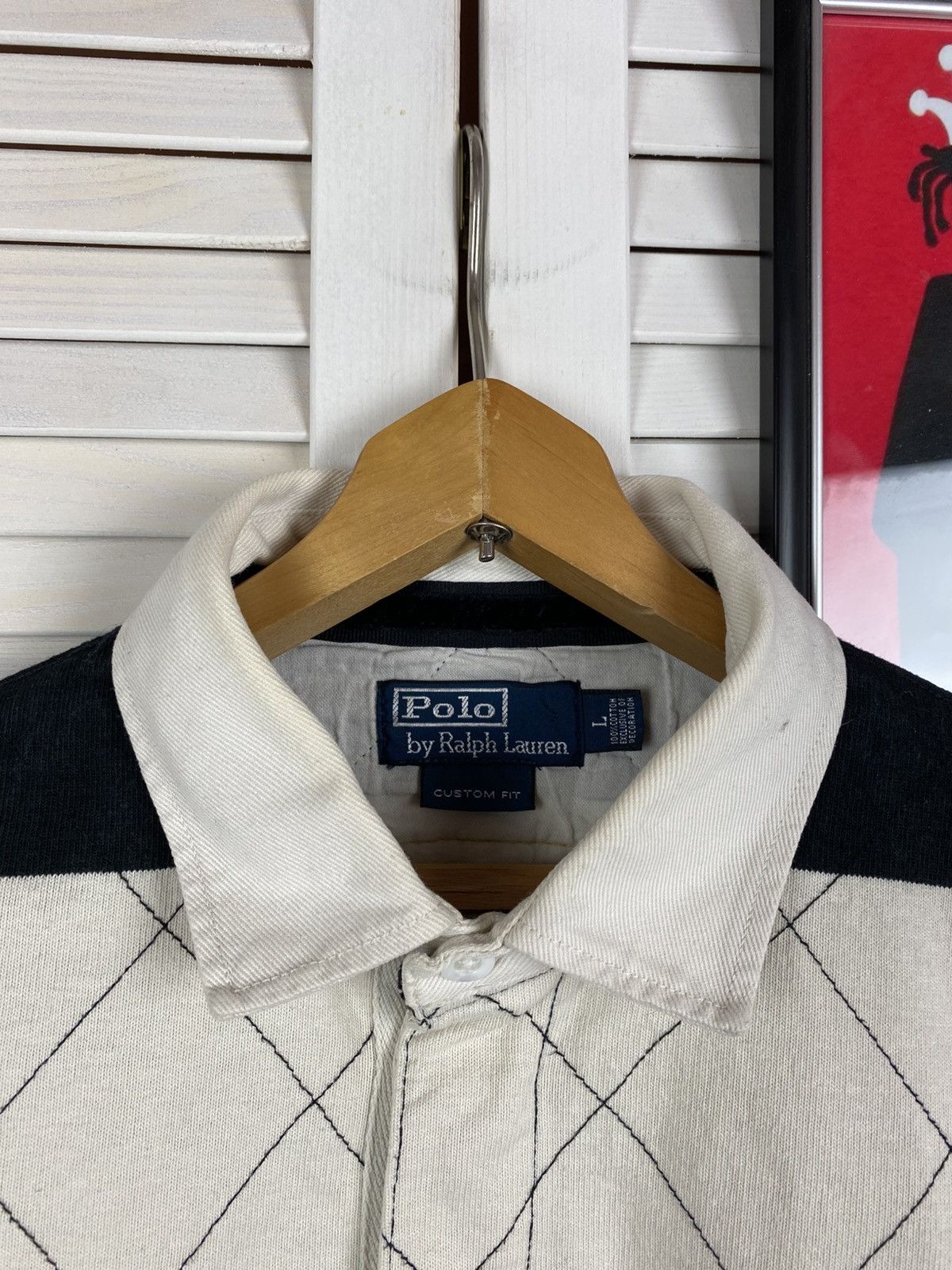 Polo Ralph Lauren Vintage Polo Ralph Lauren Heavyweight Rugby Striped Long #5 Size US L / EU 52-54 / 3 - 8 Thumbnail