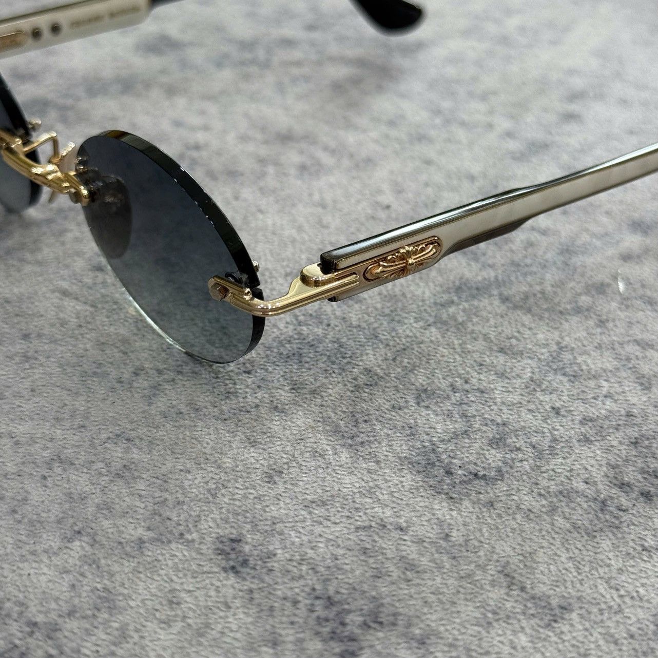 Chrome Hearts CHROME HEARTS DEEP III Gold -White Ebony Piano Varnish-Sun Size ONE SIZE - 2 Thumbnail