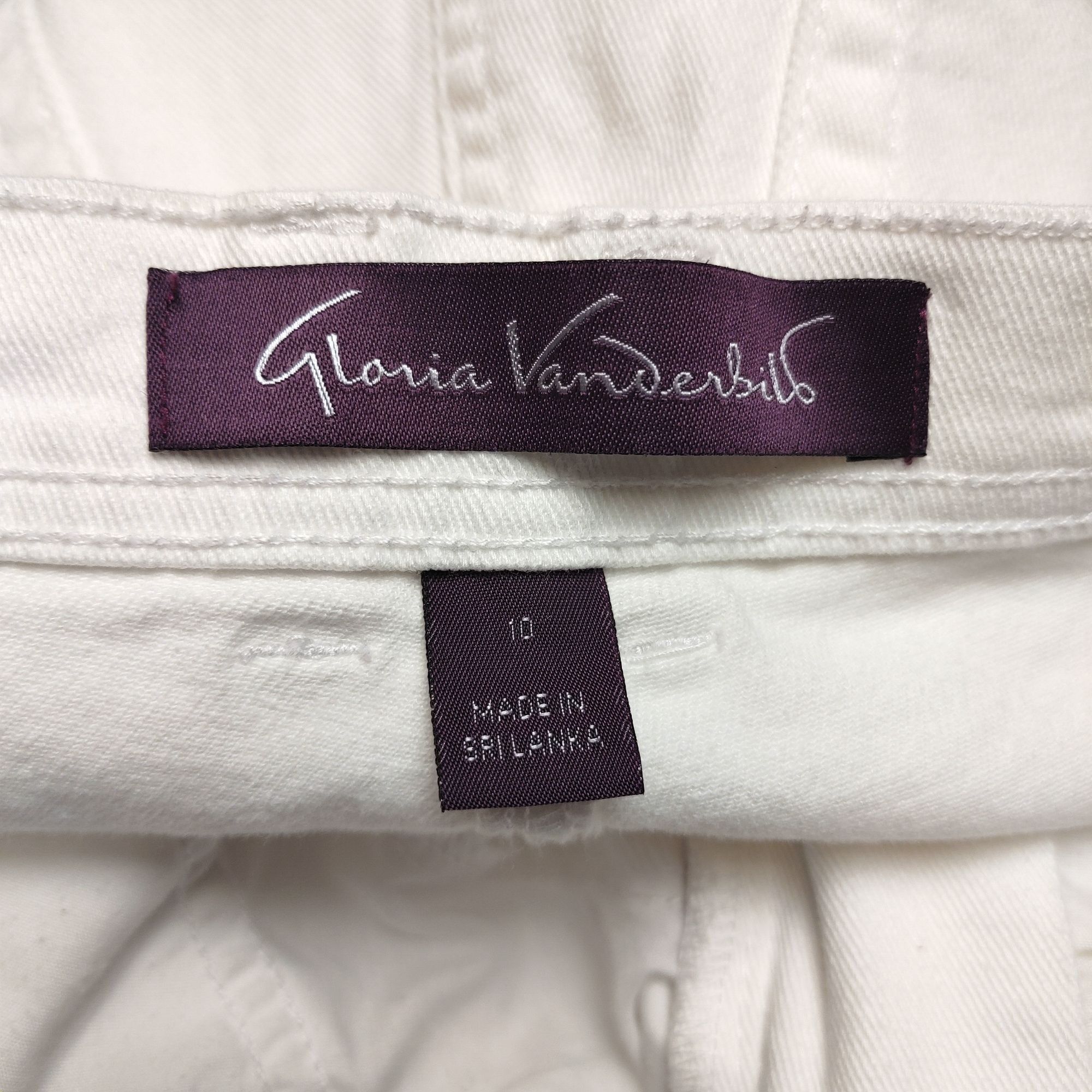 Gloria Vanderbilt Gloria Vanderbilt Women's White Missy Amanda Short Jeans 10 Size 32" / US 10 / IT 46 - 3 Thumbnail