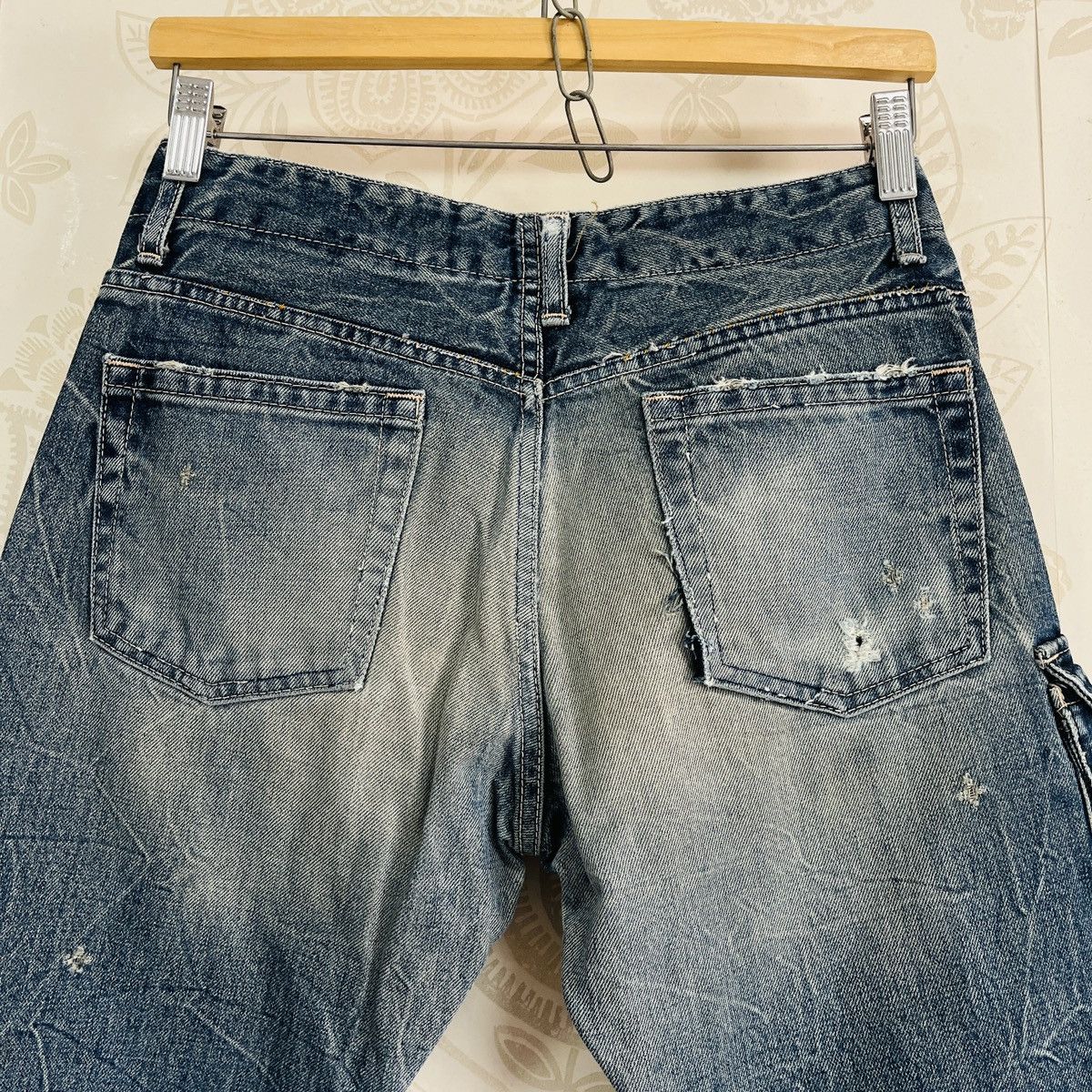 Le Grande Bleu (L.G.B.) × Vintage Vintage BLUE Grande Faded Acid Wash Denim Jeans Size US 29 - 25 Thumbnail