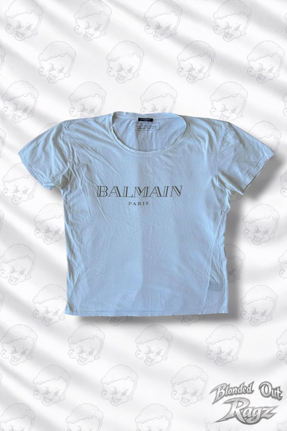 Balmain Balmain Logo Cotton T shirt White Size US XL / EU 56 / 4 - 1 Thumbnail