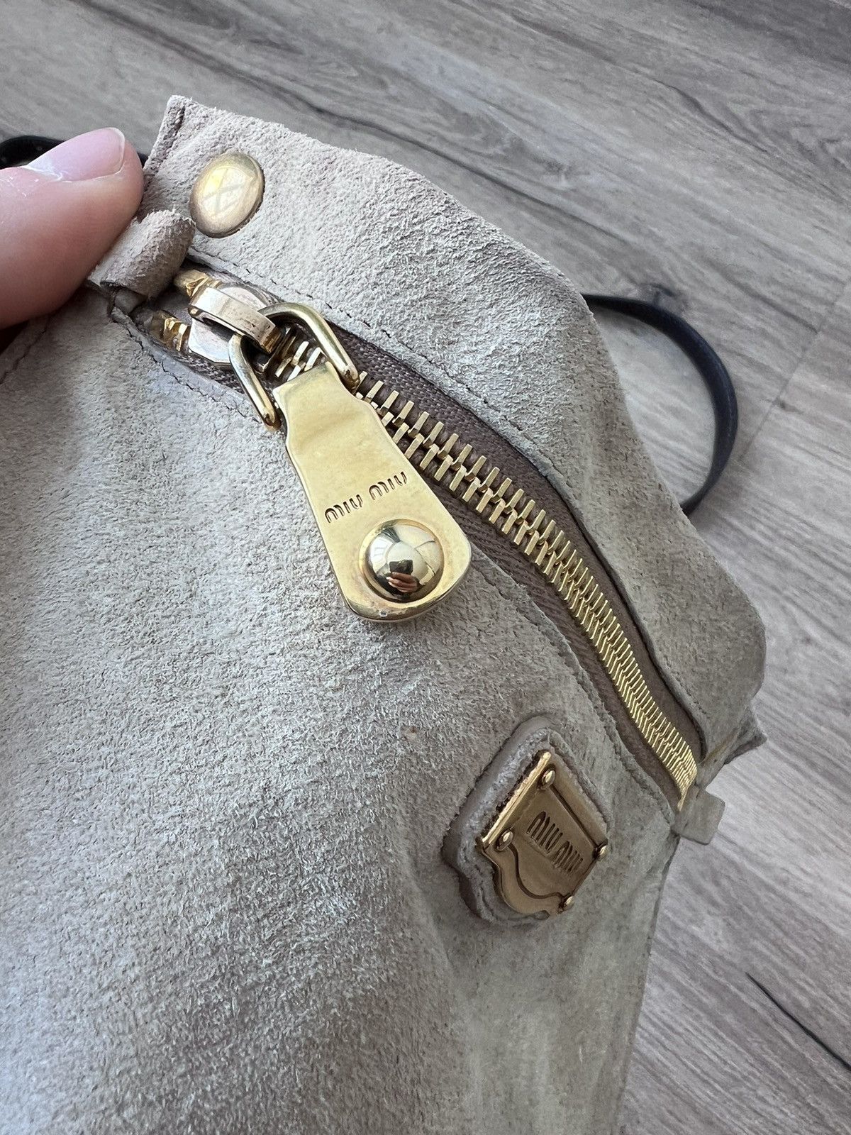 Miu Miu × Prada × Vintage vintage y2k miu miu large shopper handle bag tote leather Size ONE SIZE - 9 Thumbnail