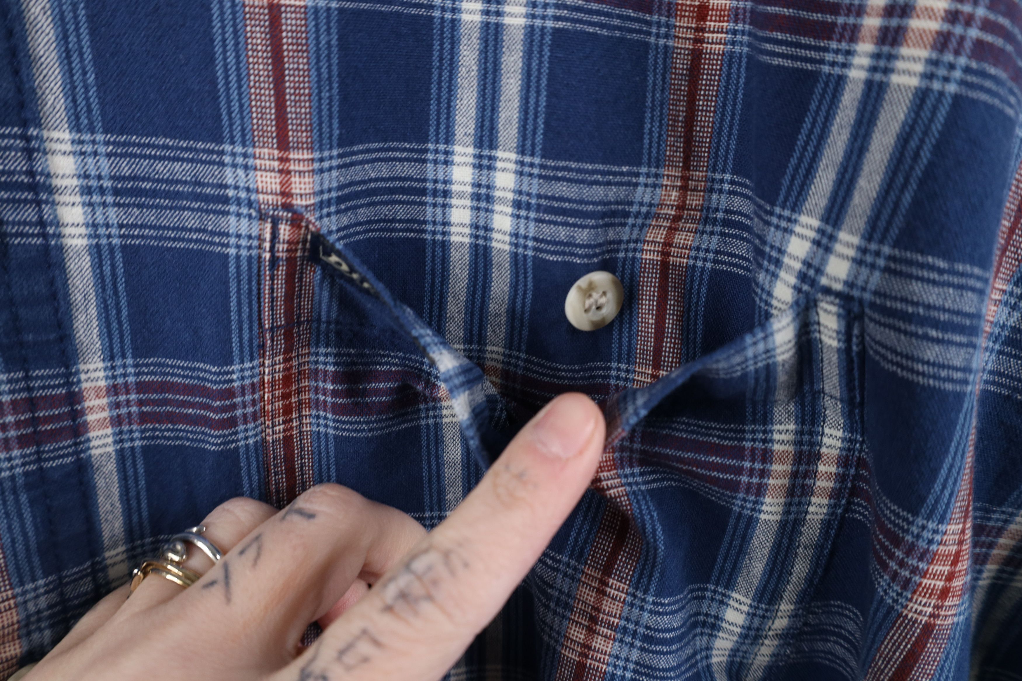 Dickies Deadstock Vintage Dickies Collared Button Down Shirt Plaid Size US XL / EU 56 / 4 - 5 Thumbnail