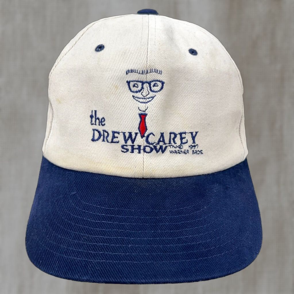 Vintage VINTAGE Yupoong The Drew Carey Show Snapback Hat Cap 90s Beige Adjustable Mens Size ONE SIZE - 1 Thumbnail