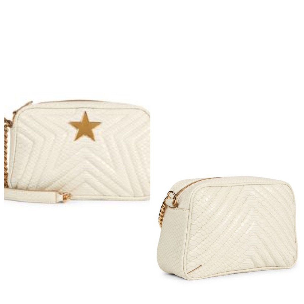 Stella McCartney Stella McCartney White Python Embossed Star Crossbody Bag Size ONE SIZE - 7 Thumbnail