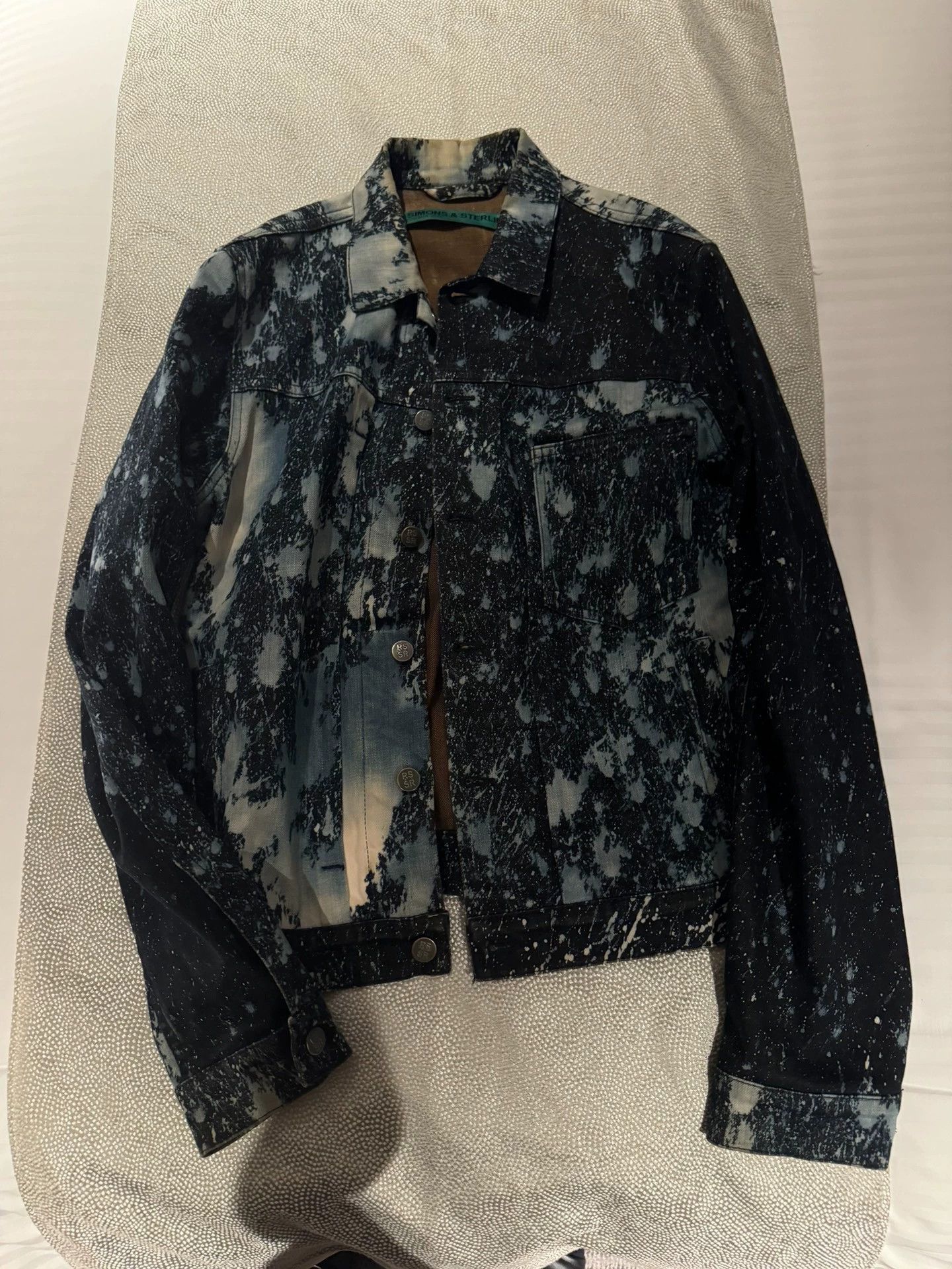 Raf Simons Raf Simons Splash denim jacket Size US L / EU 52-54 / 3 - 2 Thumbnail