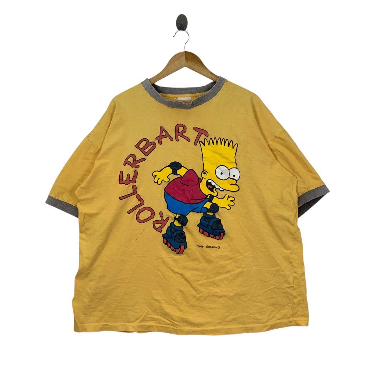 Vintage Vintage Distressed BART SIMPSON Rollerbart Big Size Shirt Size US XXL / EU 58 / 5 - 1 Thumbnail