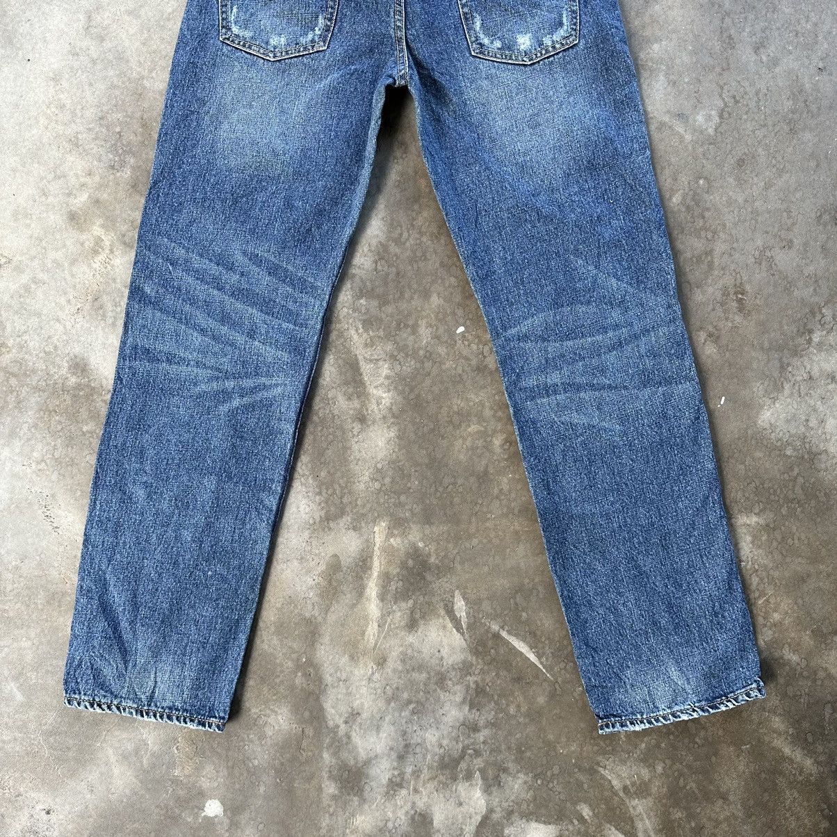 Japanese Brand Vintage Japanese Jean Faded Distressed Denim Pant W32 Size US 32 / EU 48 - 9 Thumbnail