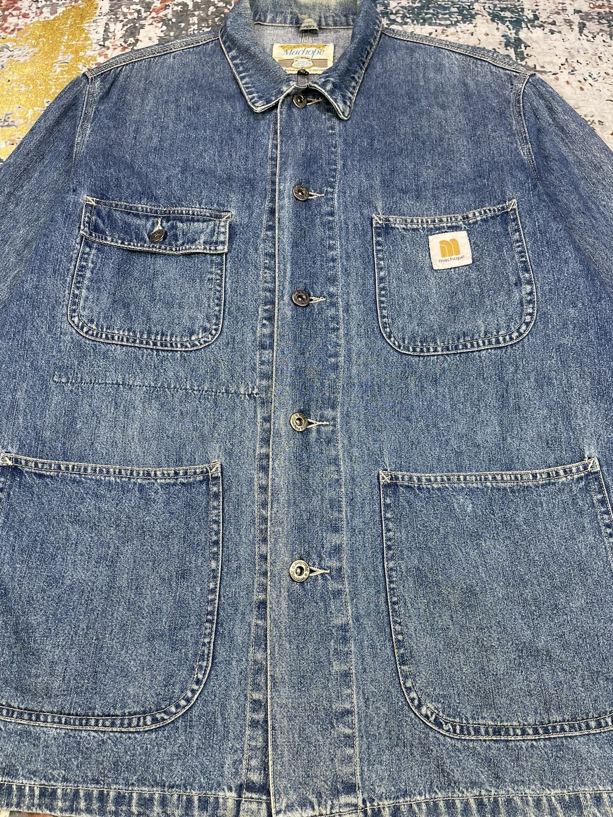 Japanese Brand Machope Worker Denim Chore Carhartt Like Jackets Size US L / EU 52-54 / 3 - 2 Thumbnail