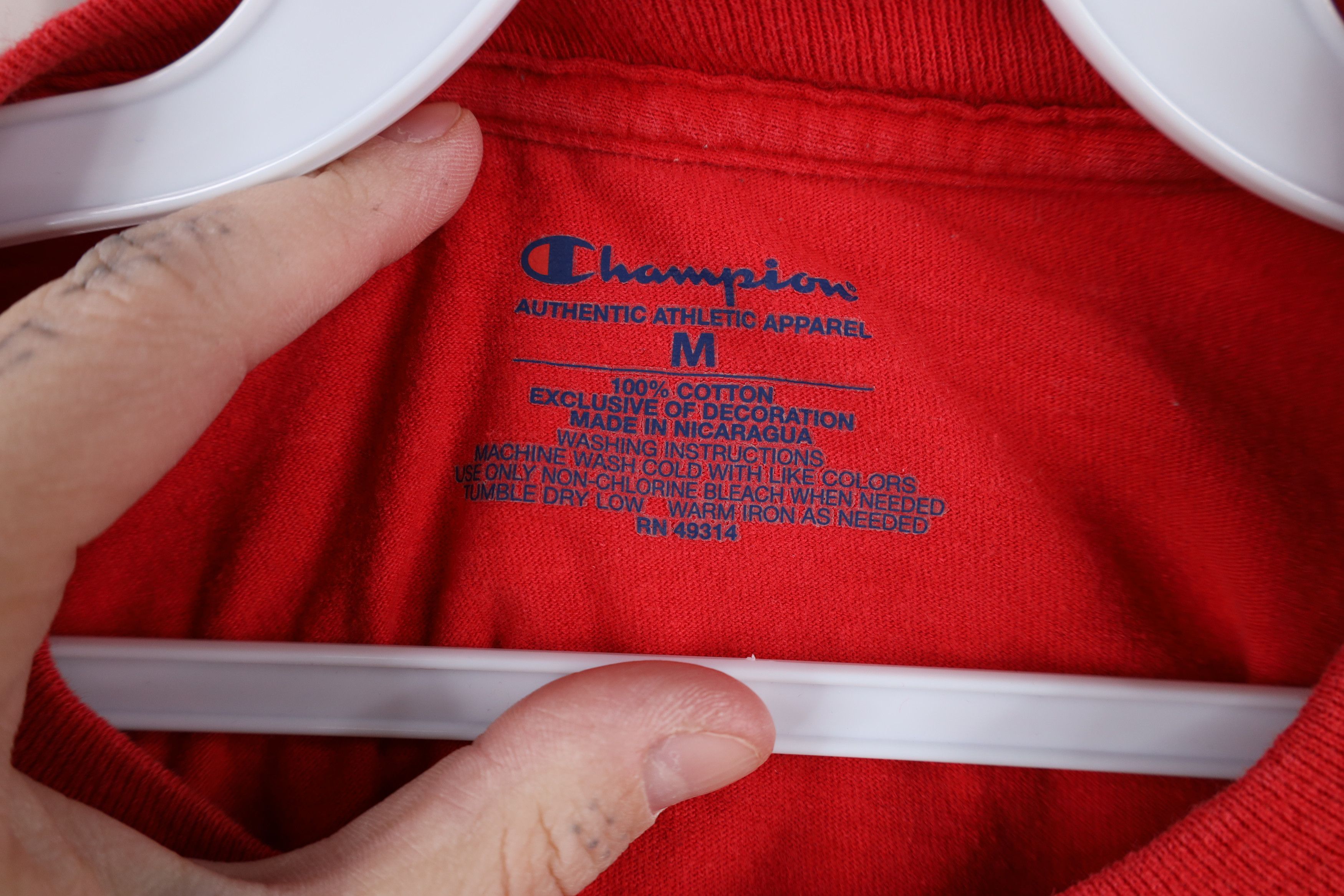 Champion × Vintage Vintage Champion University of Nebraska T-Shirt Red Size US M / EU 48-50 / 2 - 10 Thumbnail